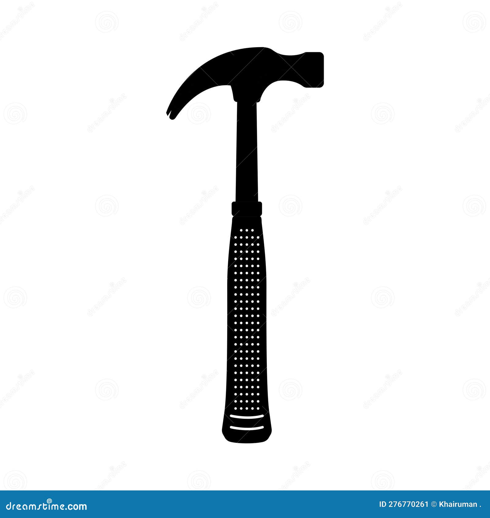 Hammer Silhouette. Black and White Icon Design Elements on Isolated