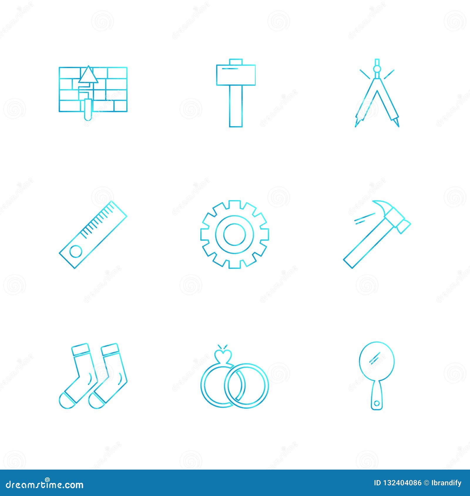 hammer , socks , tennis , hardware , tools ,labour , constructions , eps icons set 