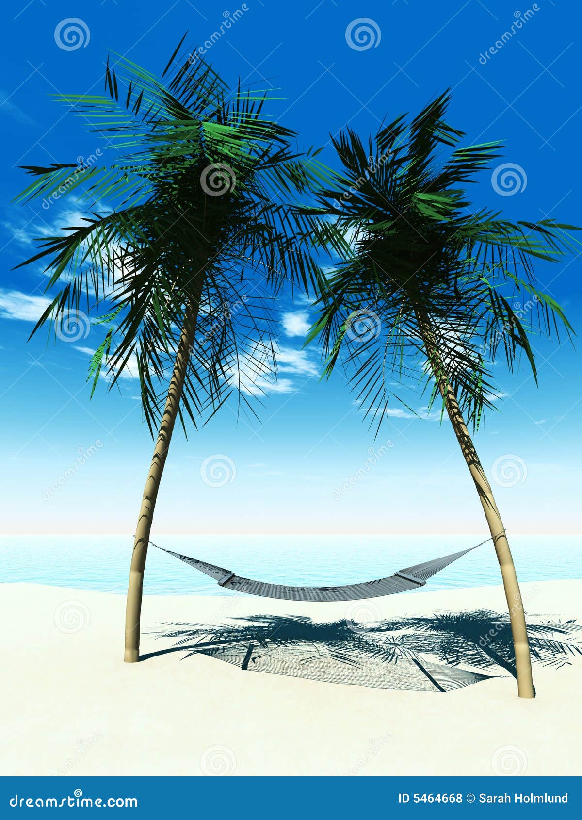 hammock between palmtrees
