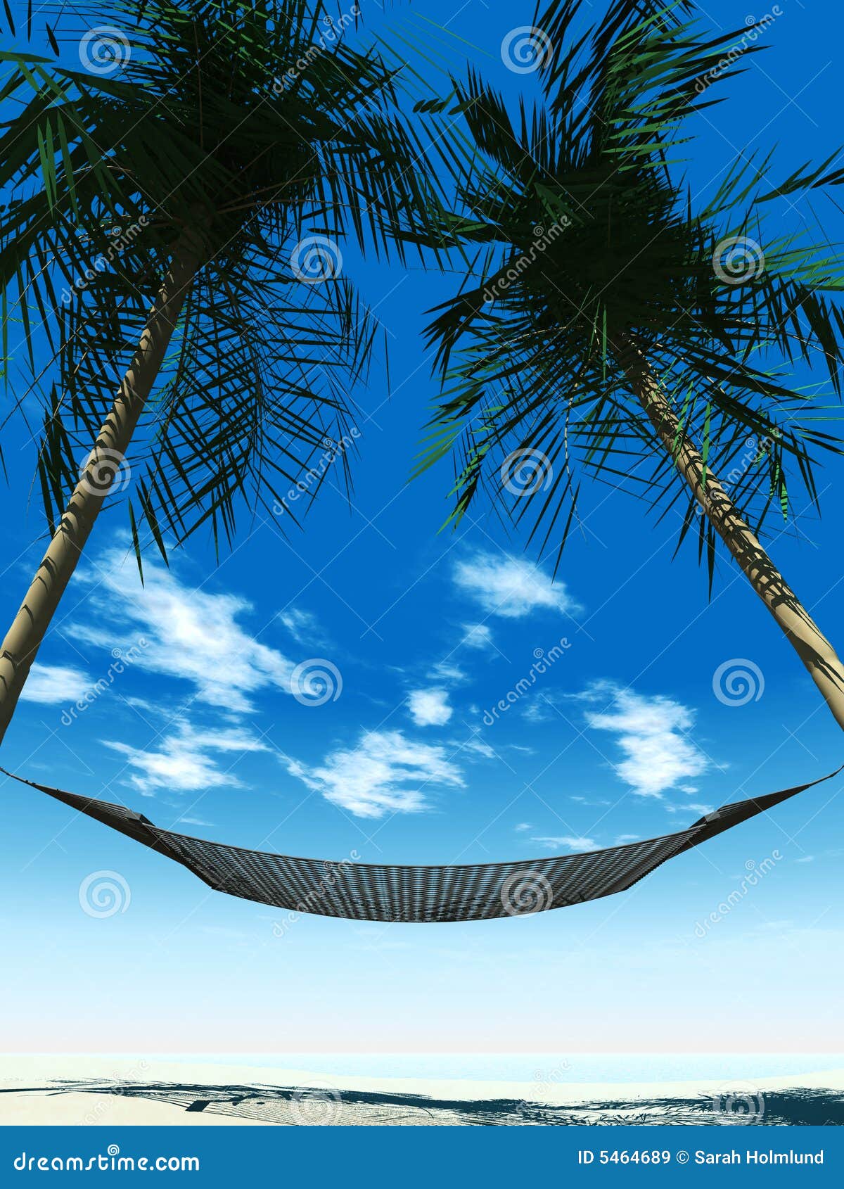 hammock between palmtrees