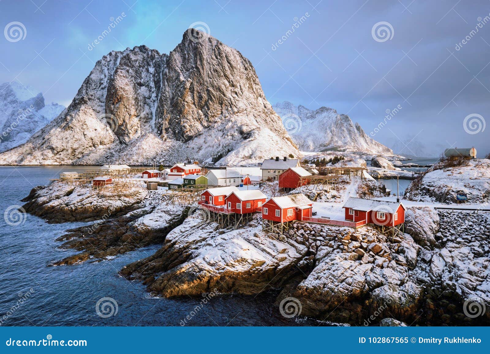 hamnoy fishing village on lofoten islands, norway