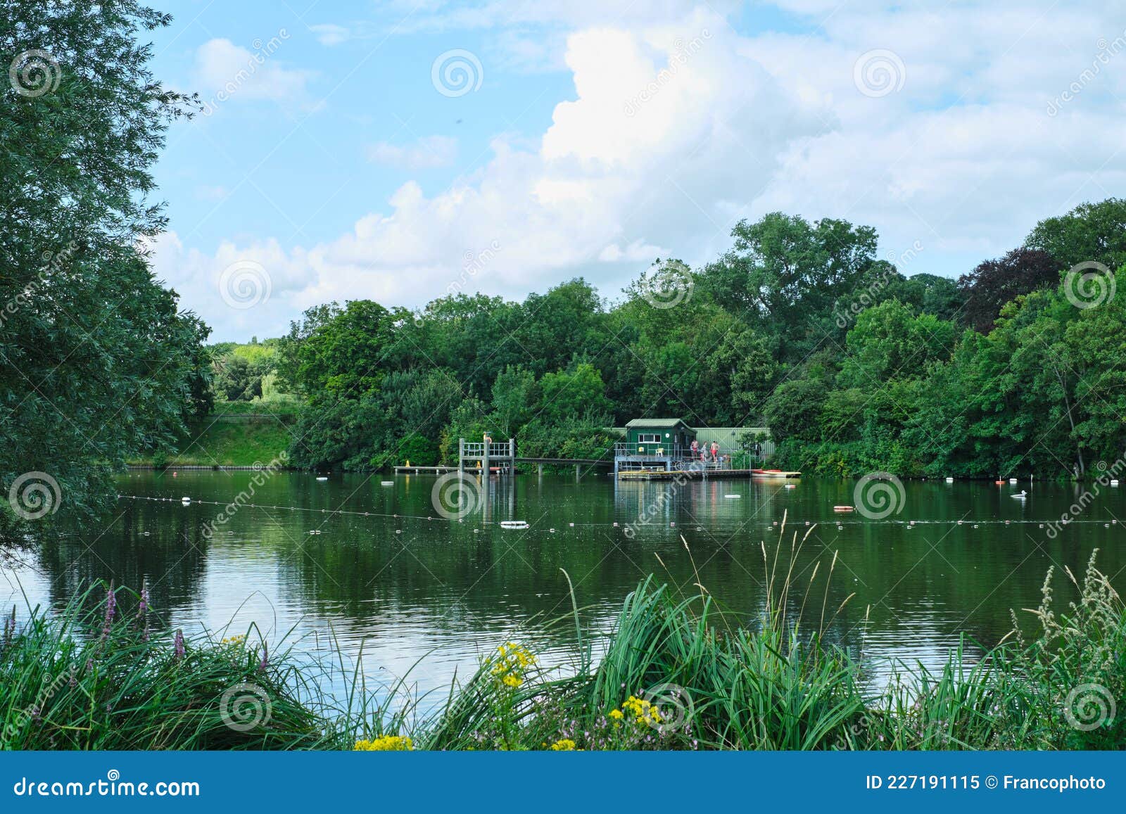 Hampstead Heath Men`s Swimming Pond Stock Image - Image of travel ...