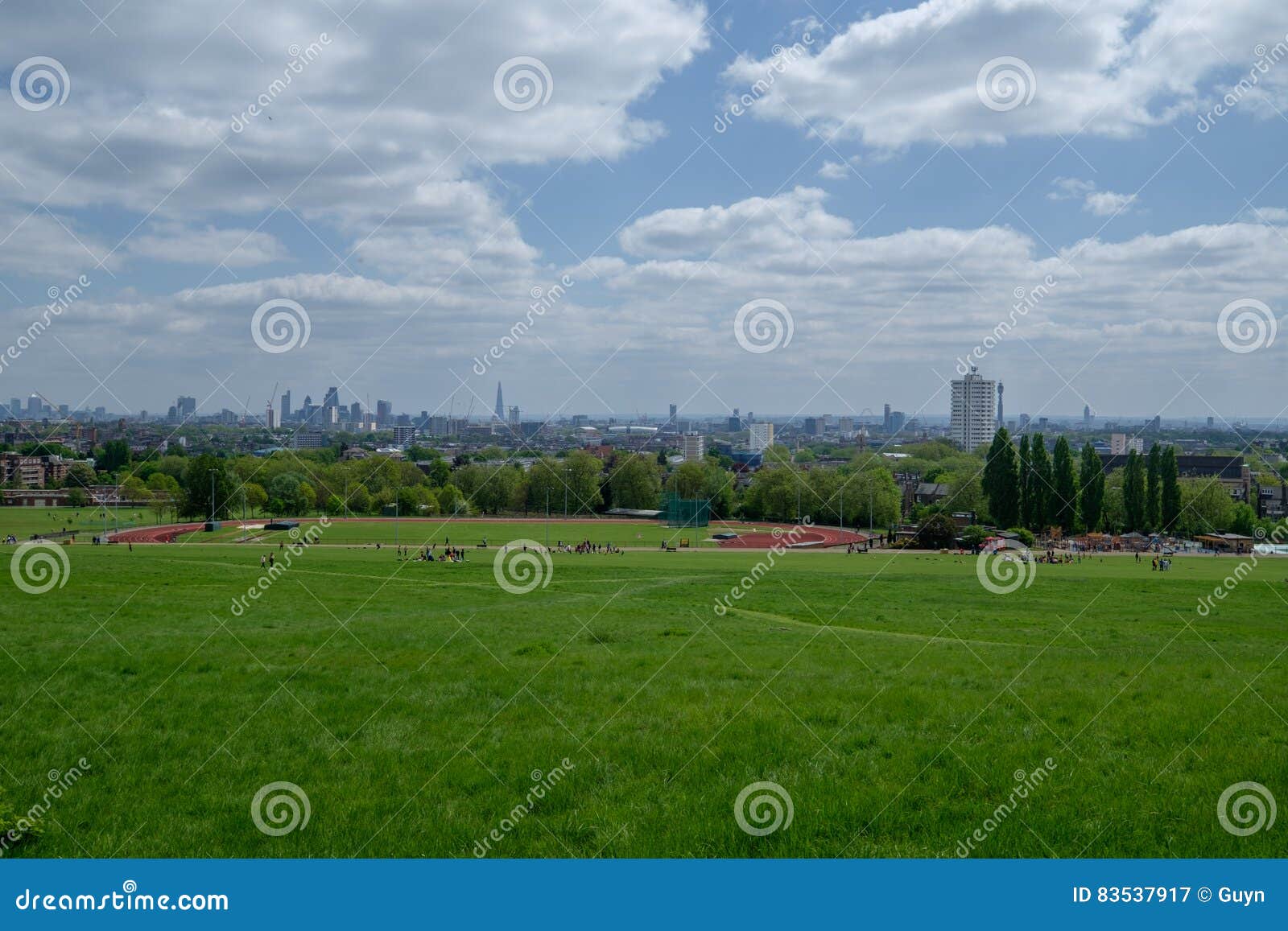 Hampstead heath park stock image. Image of hazy, park 83537917
