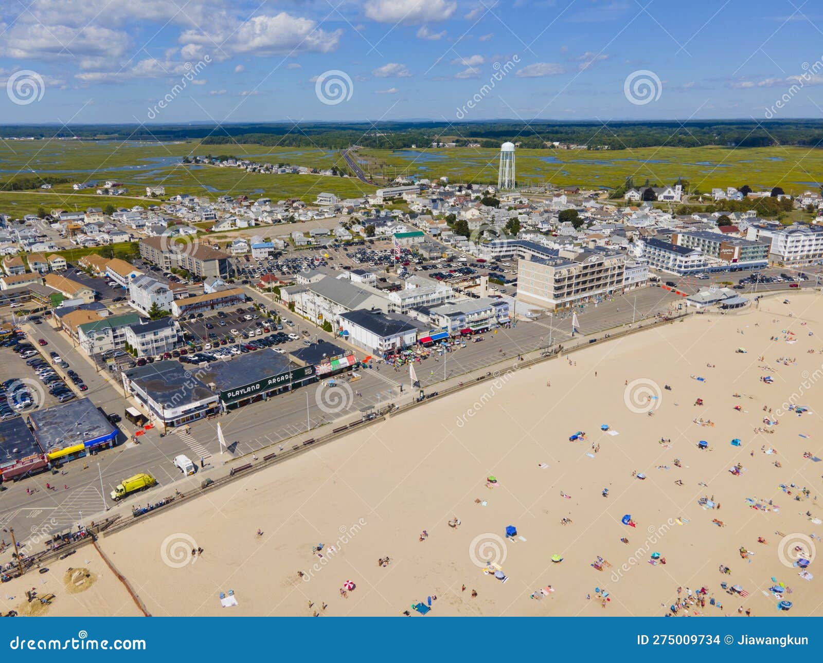 Hampton Beach Aerial View, Hampton, NH, USA Editorial Stock Image Image of town, hampton