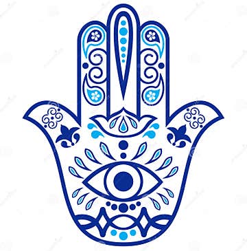 Hamsa amulet stock illustration. Illustration of background - 57993764