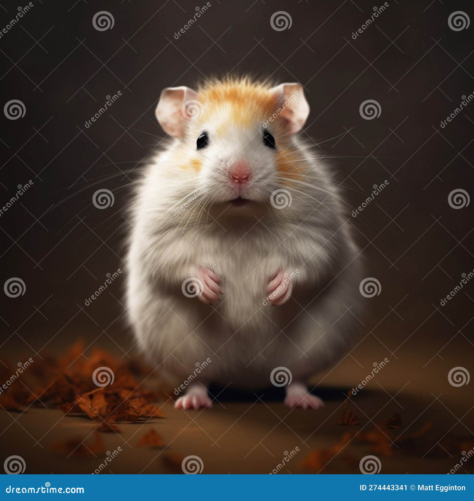 Hamster Isolated Looking at Camera Stock Image Image of grey, present