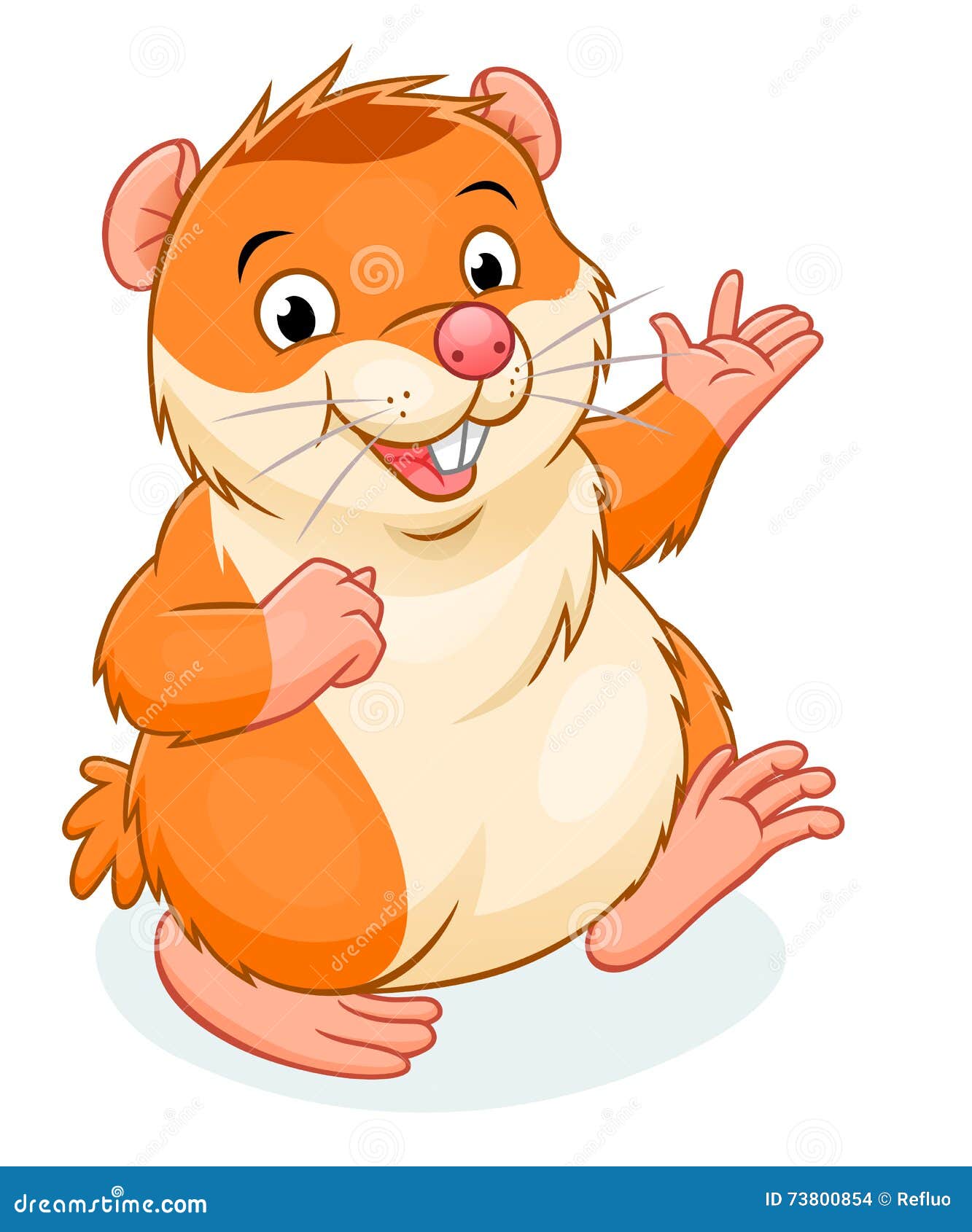 Hamster stock vector. Illustration of hamster, walking - 73800854