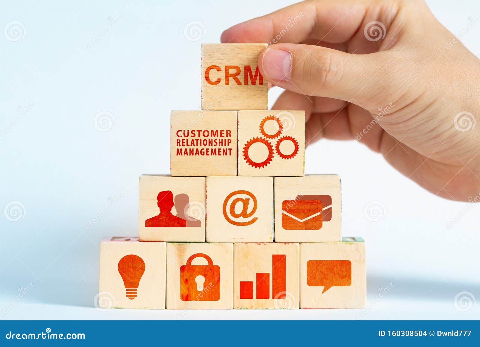 crm customer relationship management concept