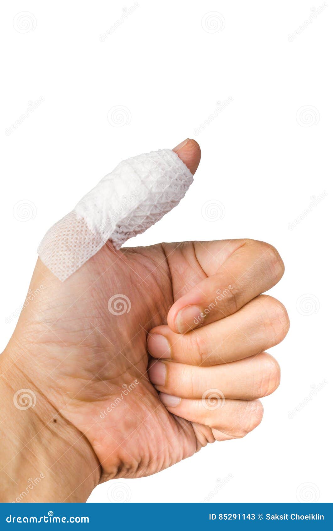 Hand with bandage finger stock image. Image of pain, wrap 85291143