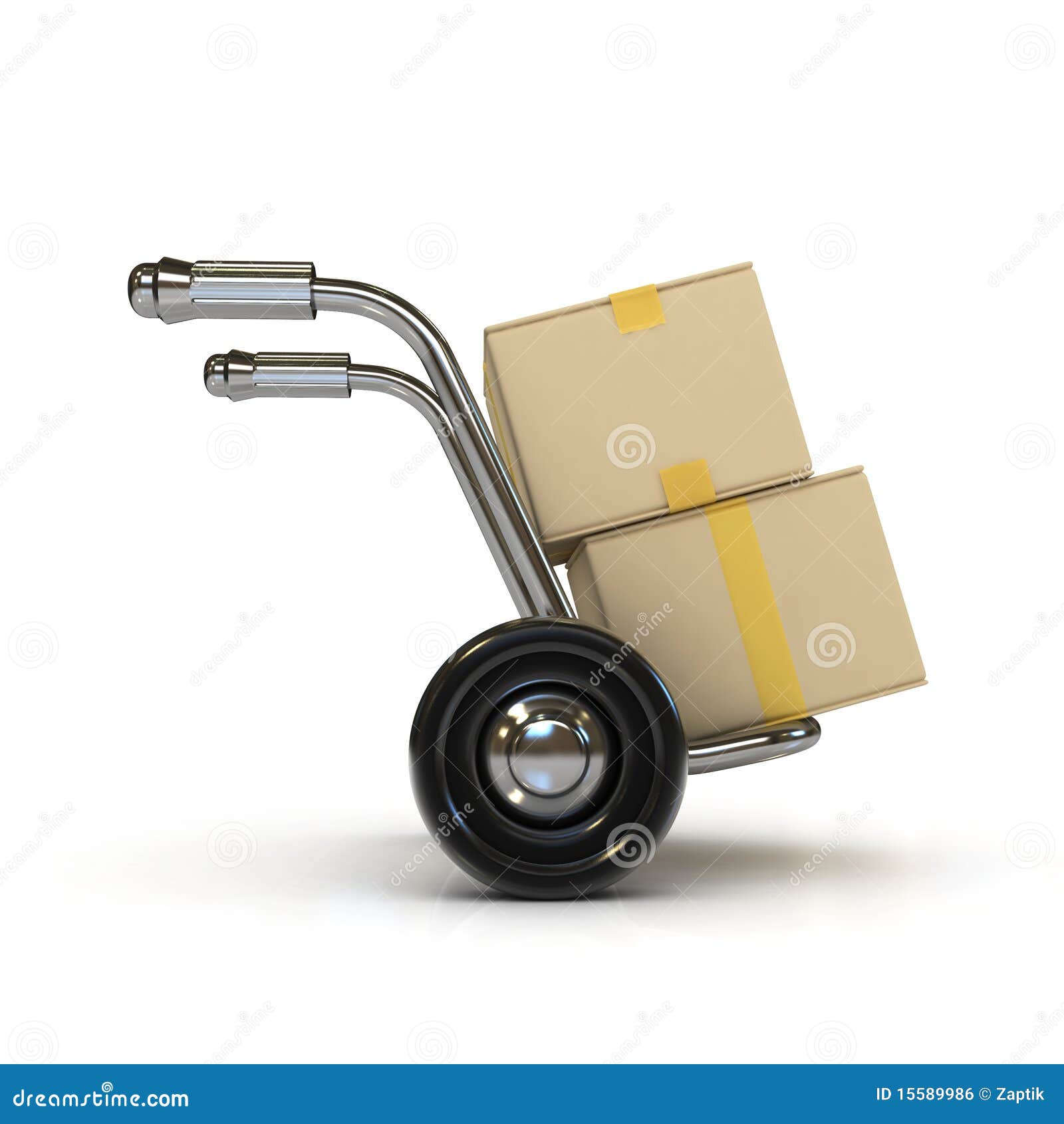 Hand barrow stock illustration. Illustration of freight 15589986