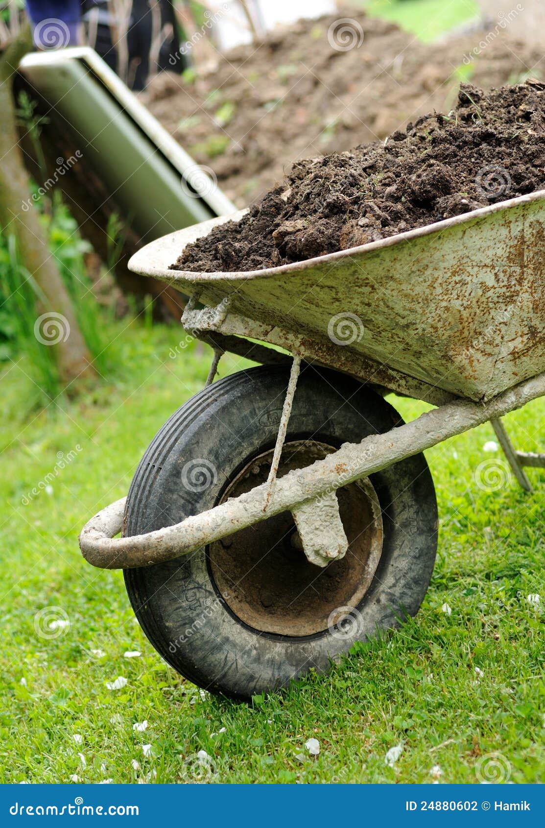 Hand barrow stock photo. Image of dirty, agriculture 24880602