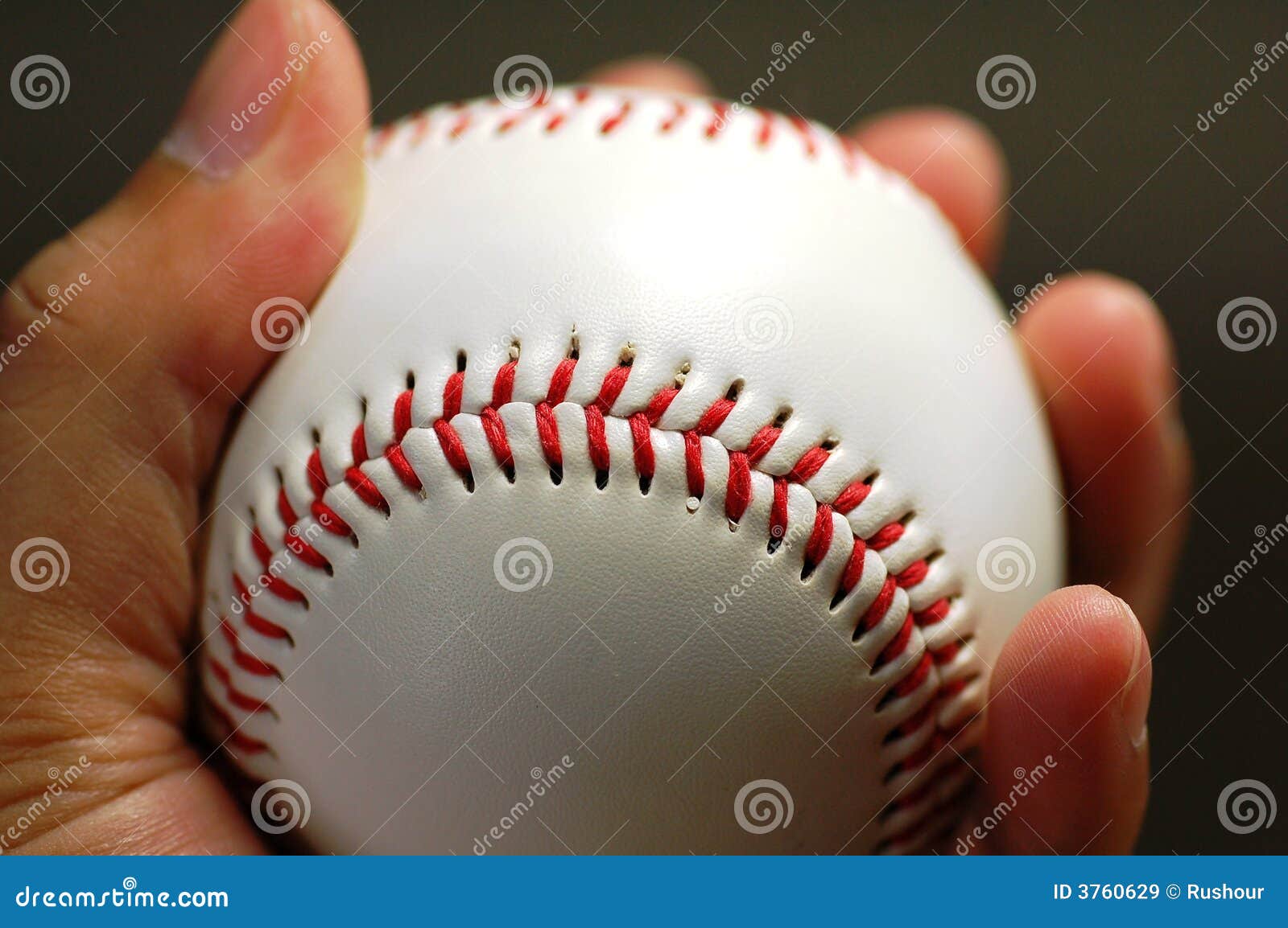 Hand and Baseball stock image. Image of hold, hand, stitch 3760629