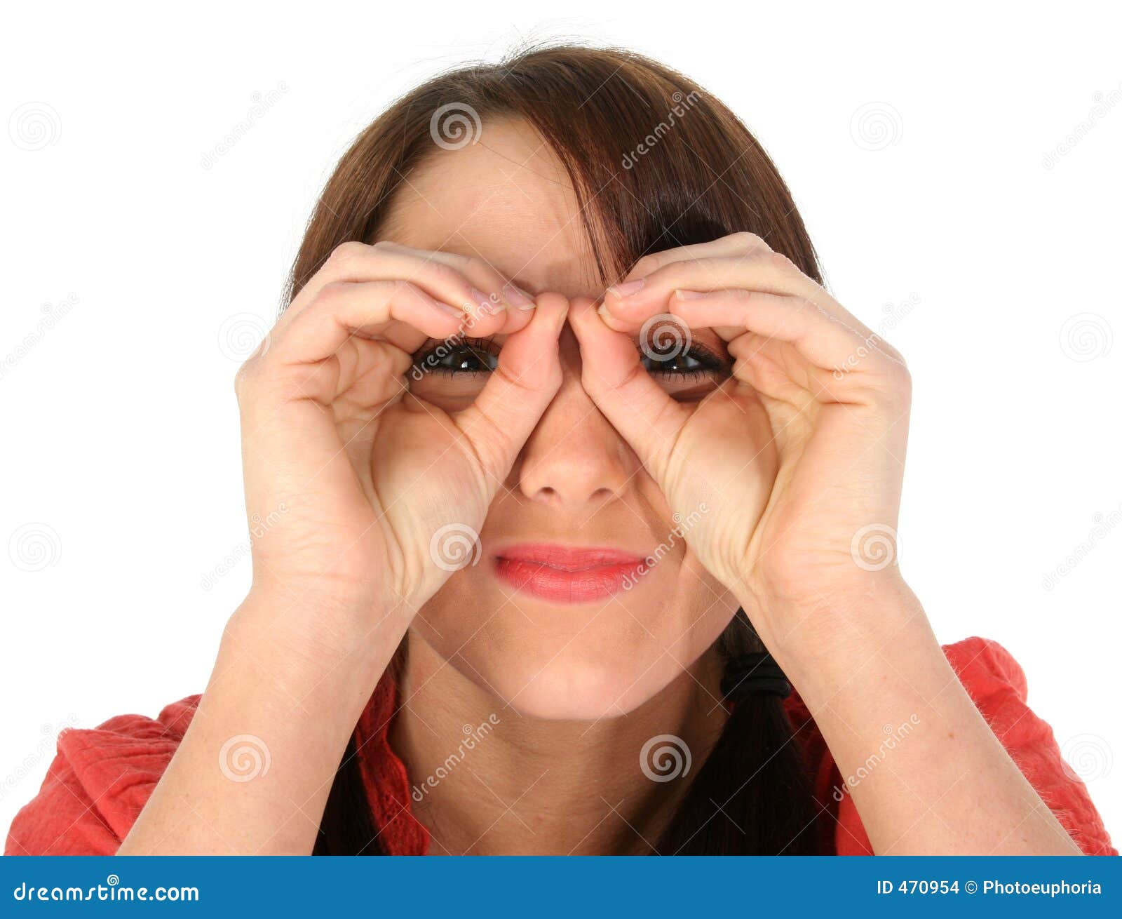 Hand Binoculars stock photo. Image of teen, close, concept 470954