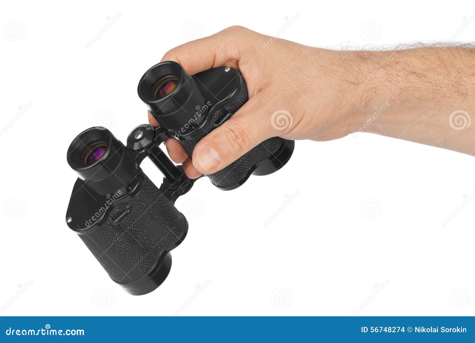 Hand with binoculars stock photo. Image of forward, lens 56748274