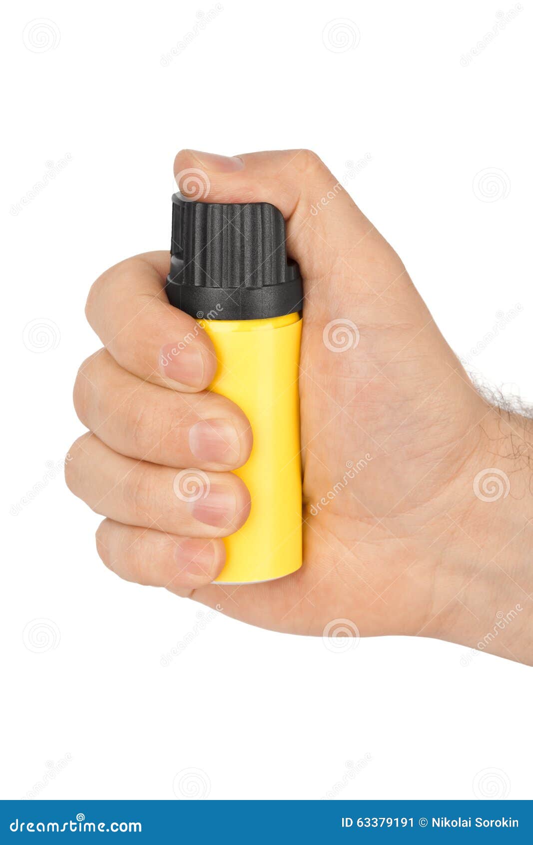 Hand with Bottle of Pepper Spray Stock Image Image of capaicinoid, capsicum 63379191