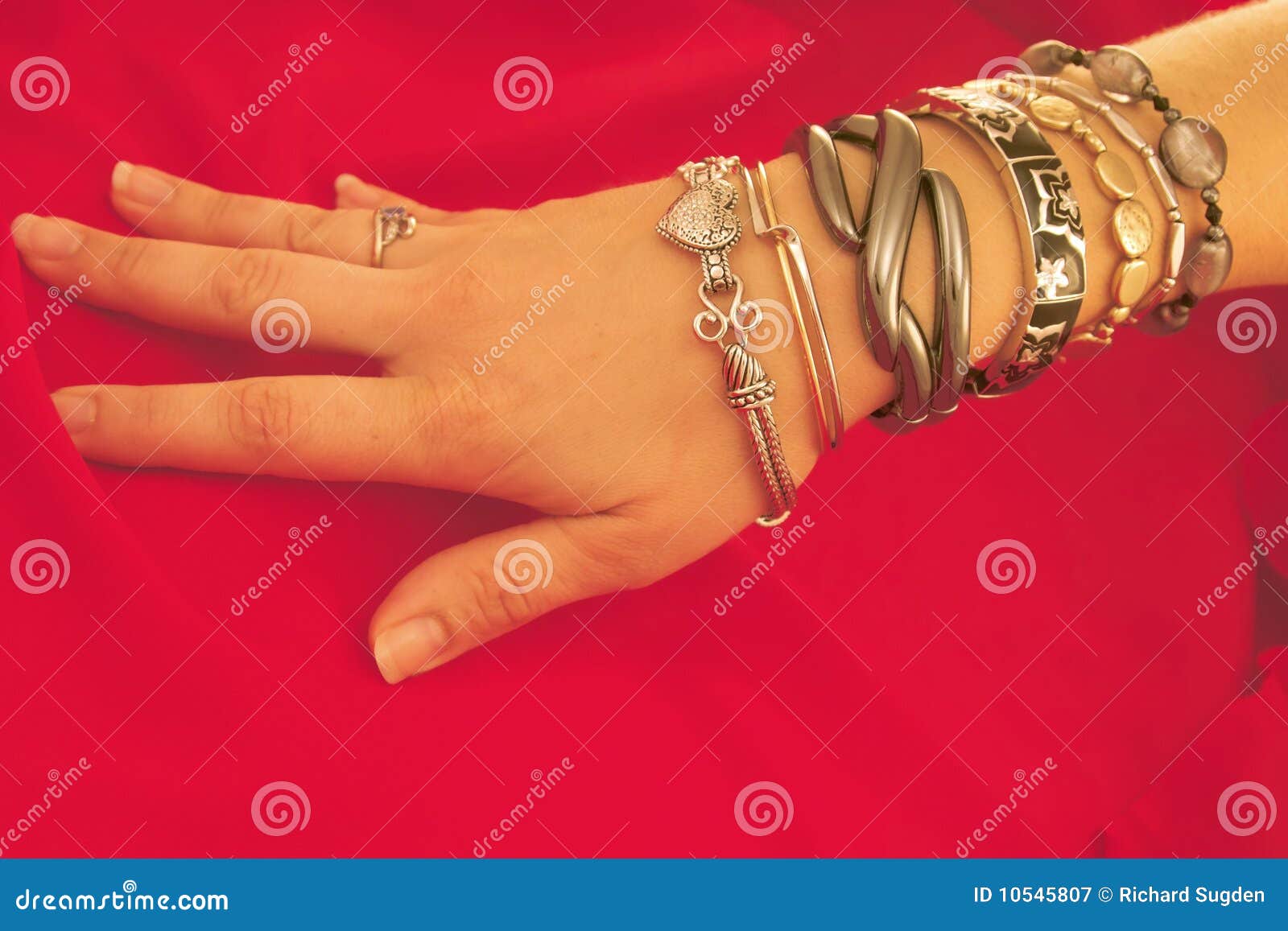 Hand and Bracelets stock image. Image of fashion, hand 10545807