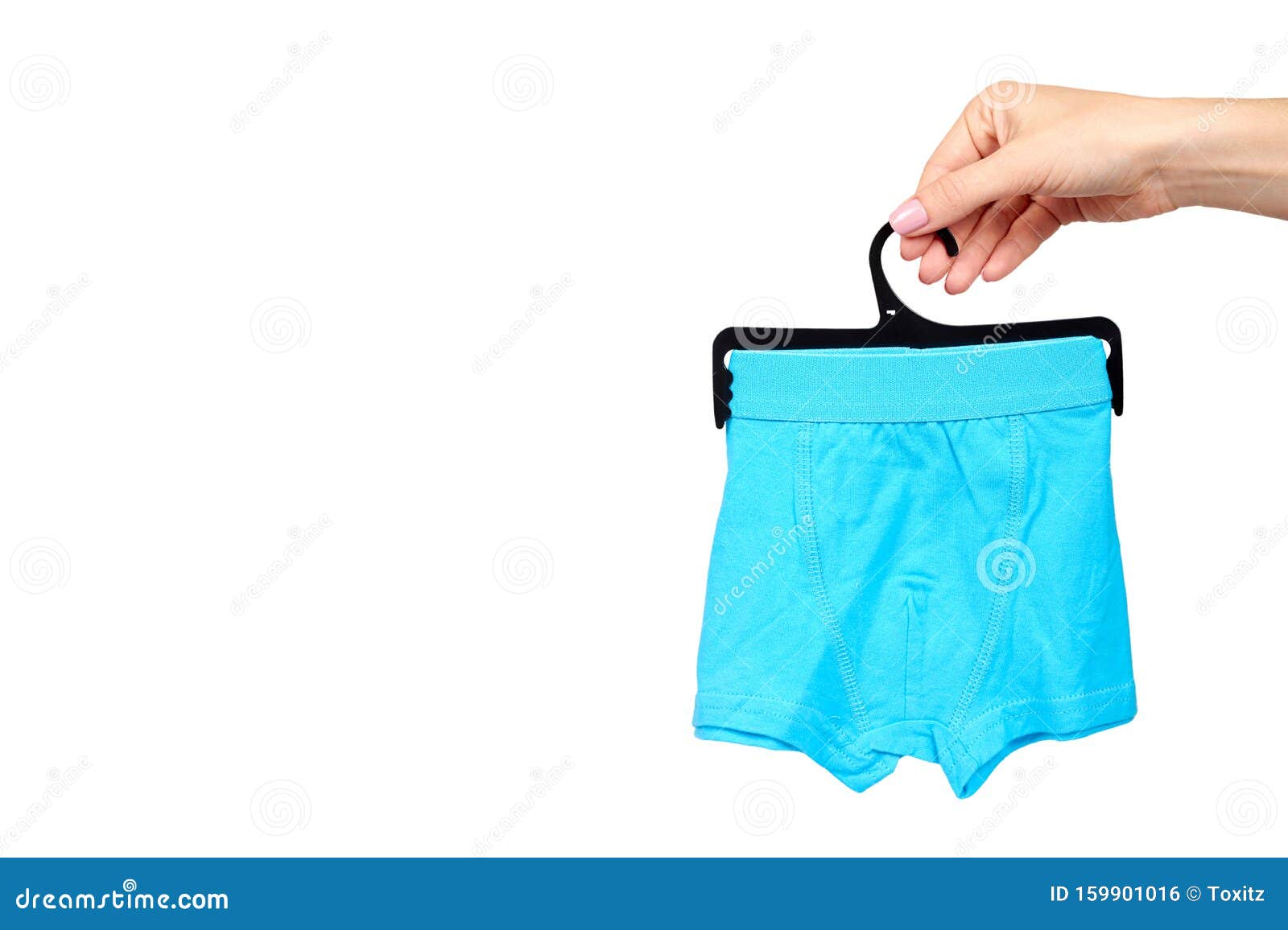 Hand with Bright Boxer Underwear, Cotton Pants Stock Photo - Image of ...