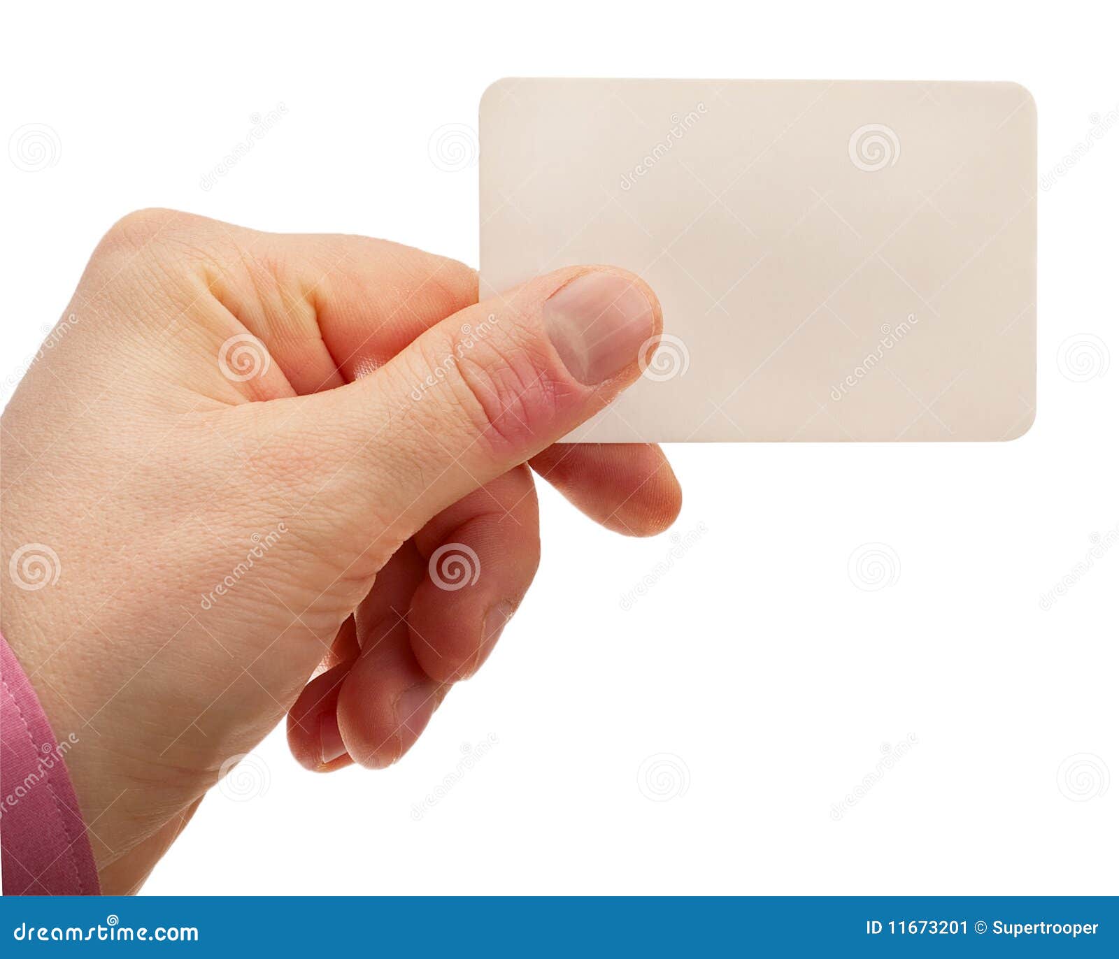 Hand with a business card stock image. Image of card 11673201