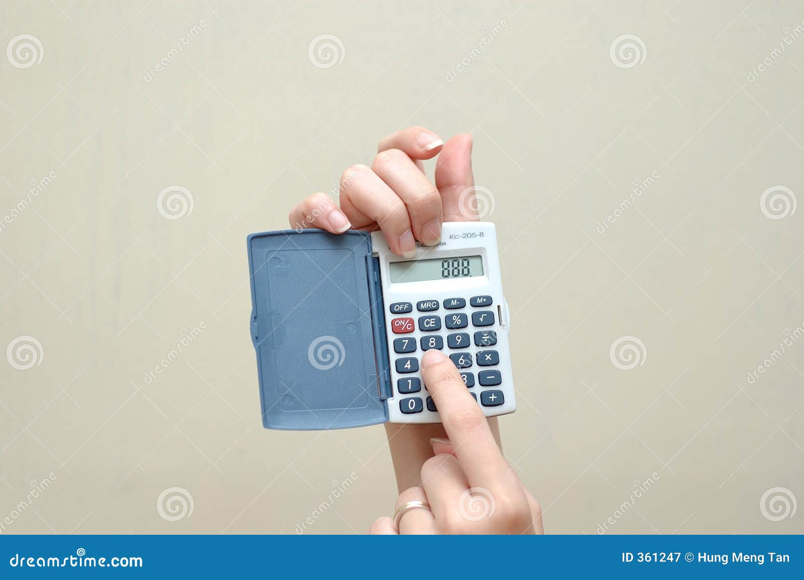 Hand and calculator stock image. Image of handshake, business 361247