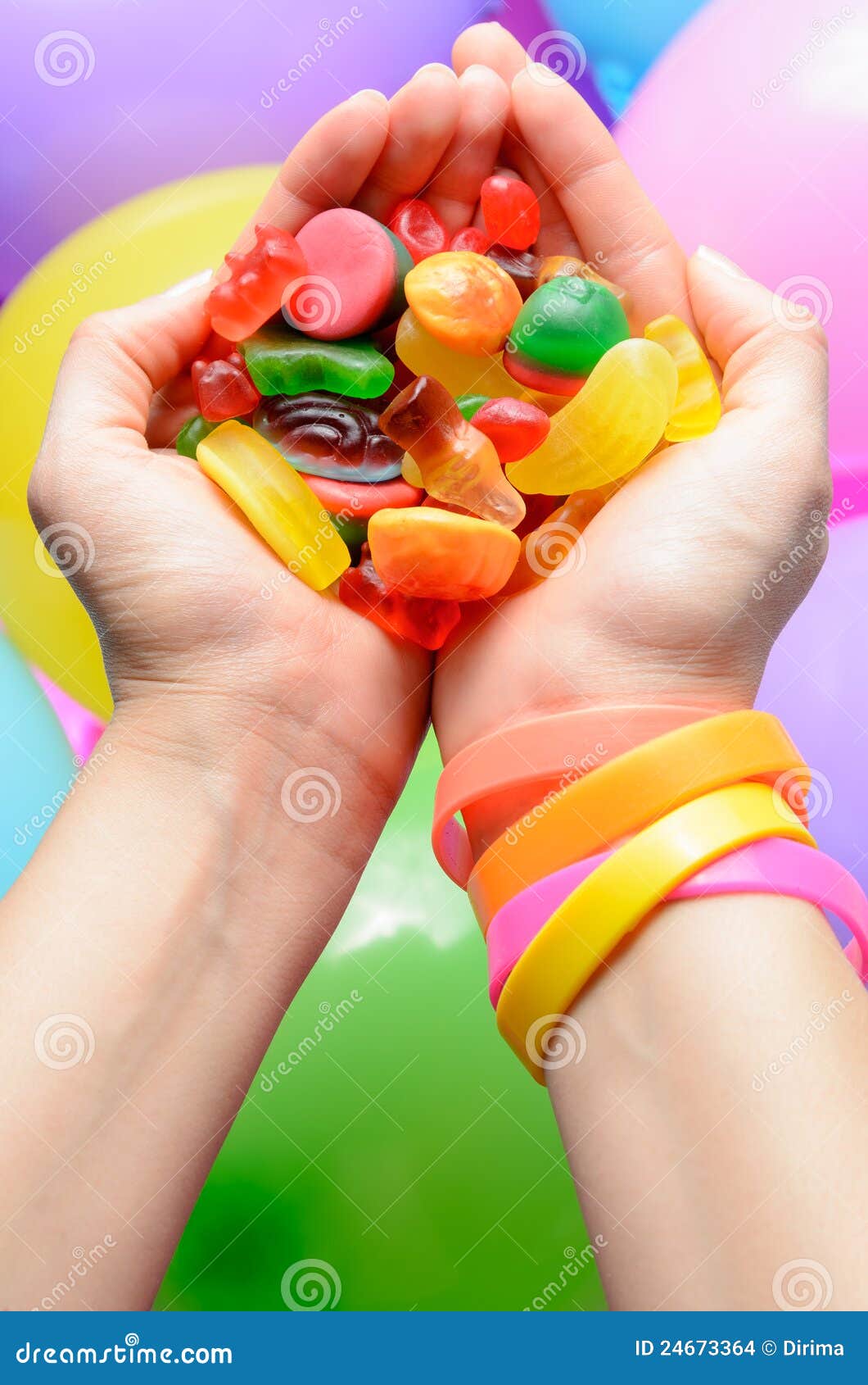 Hand and candy stock photo. Image of jellies, flavors 24673364