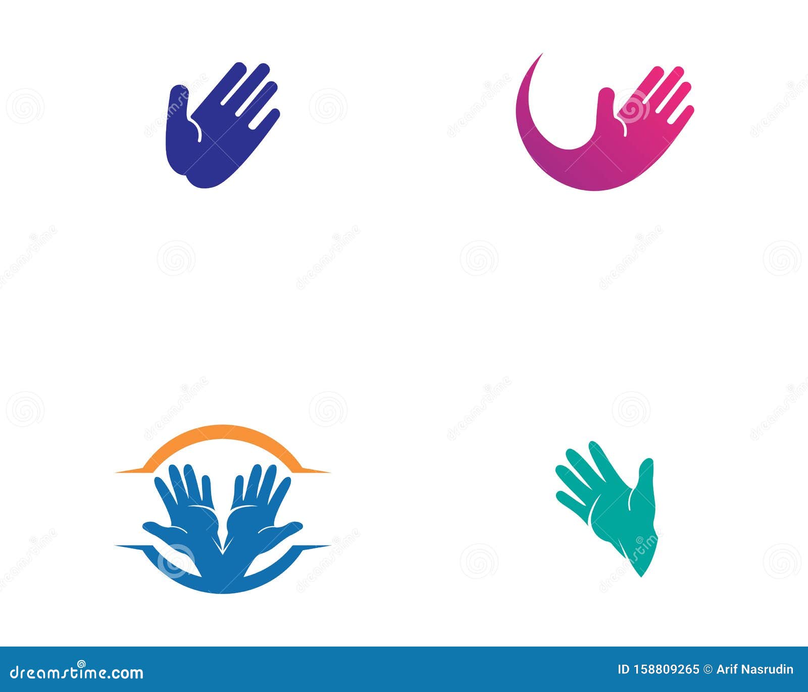 Hand Care Logo Template Vector Creative Design Stock Illustration ...