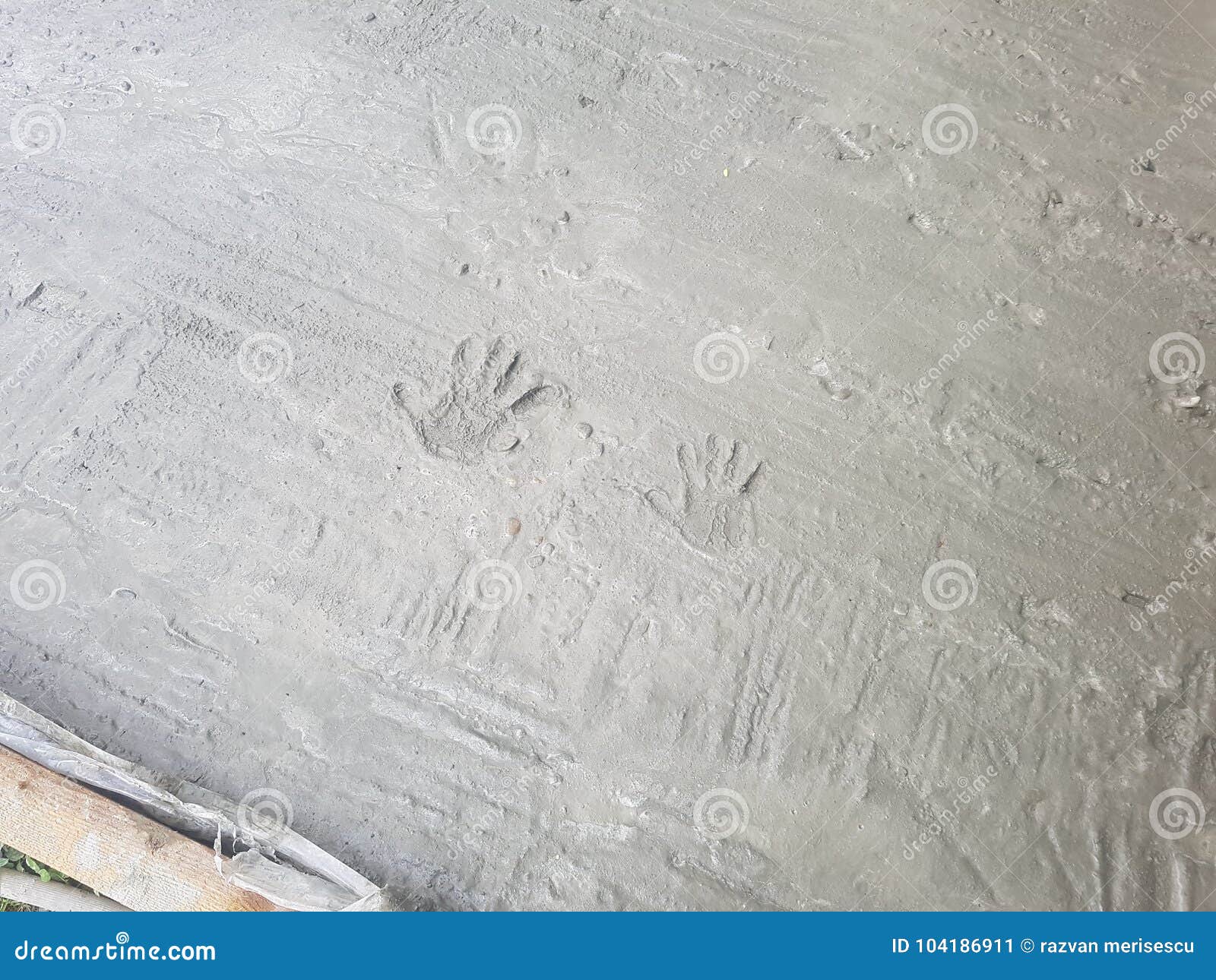 Hand in cement stock image. Image of cement, hands, marks 104186911