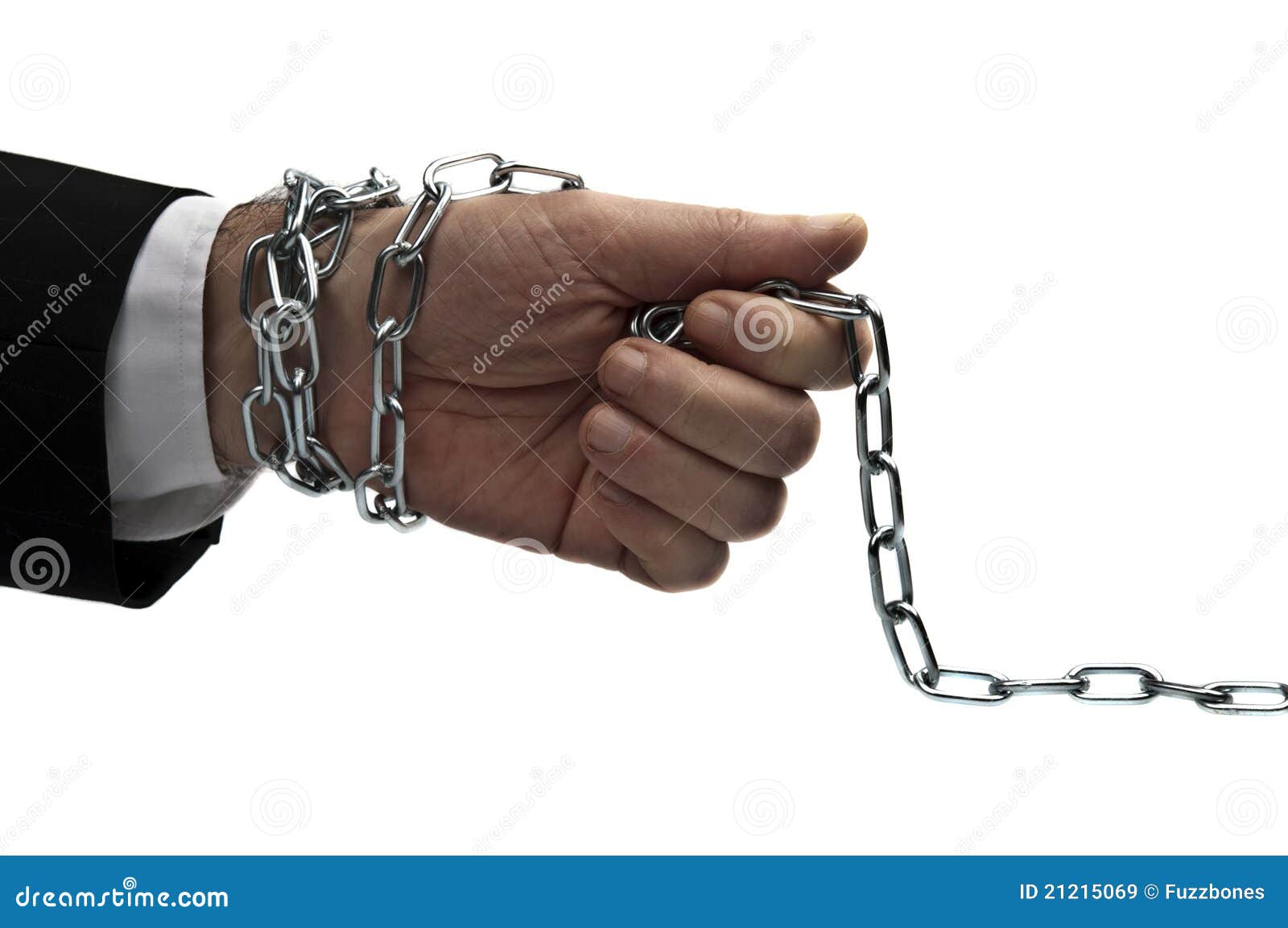 Hand with chain stock image. Image of person, power, punishment 21215069