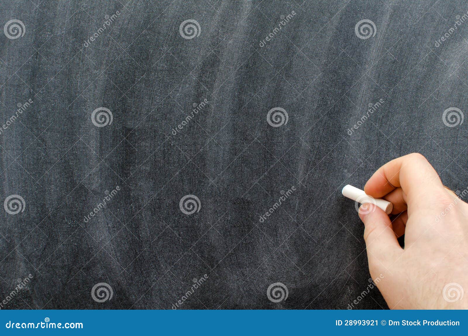 Hand with chalk stock image. Image of chalk, board, school 28993921