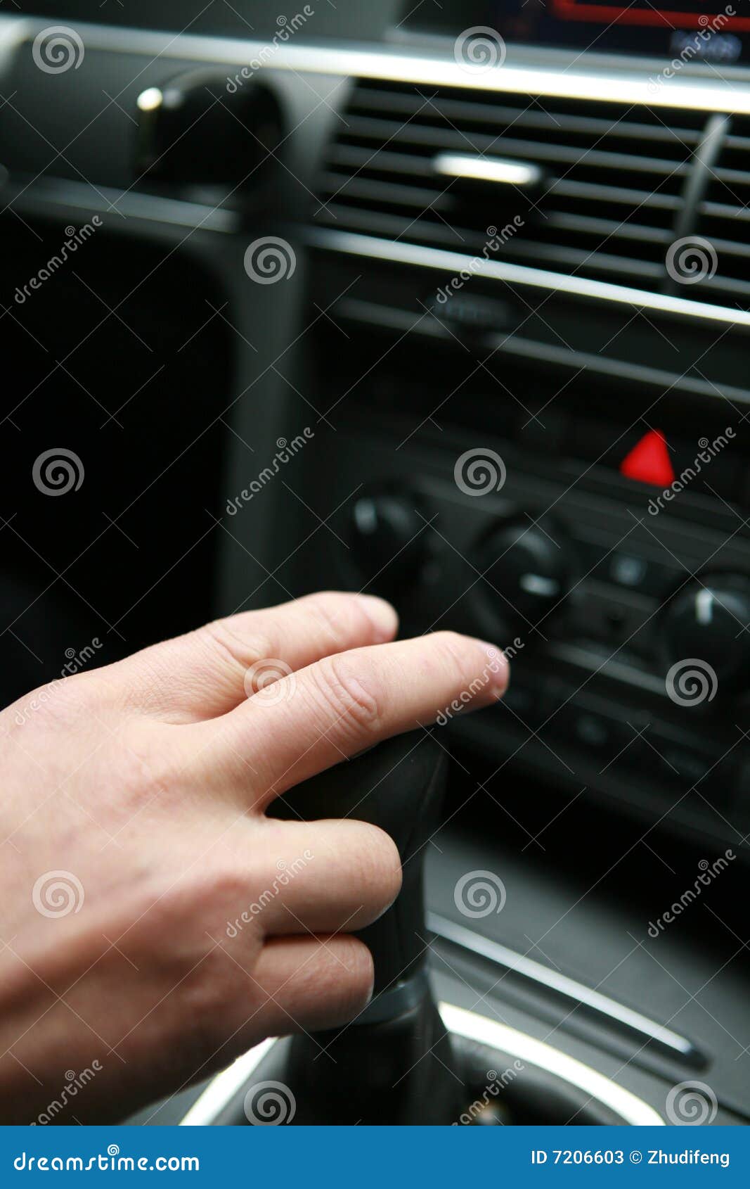 Hand Control Car S Switching Stock Image Image of handle, reverse