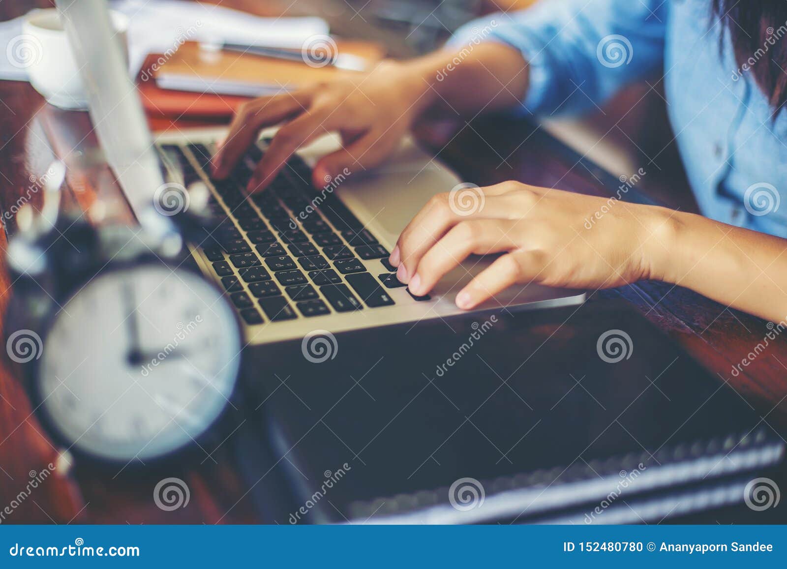 Hand Control on a Laptop Touchpad Stock Photo Image of clipping