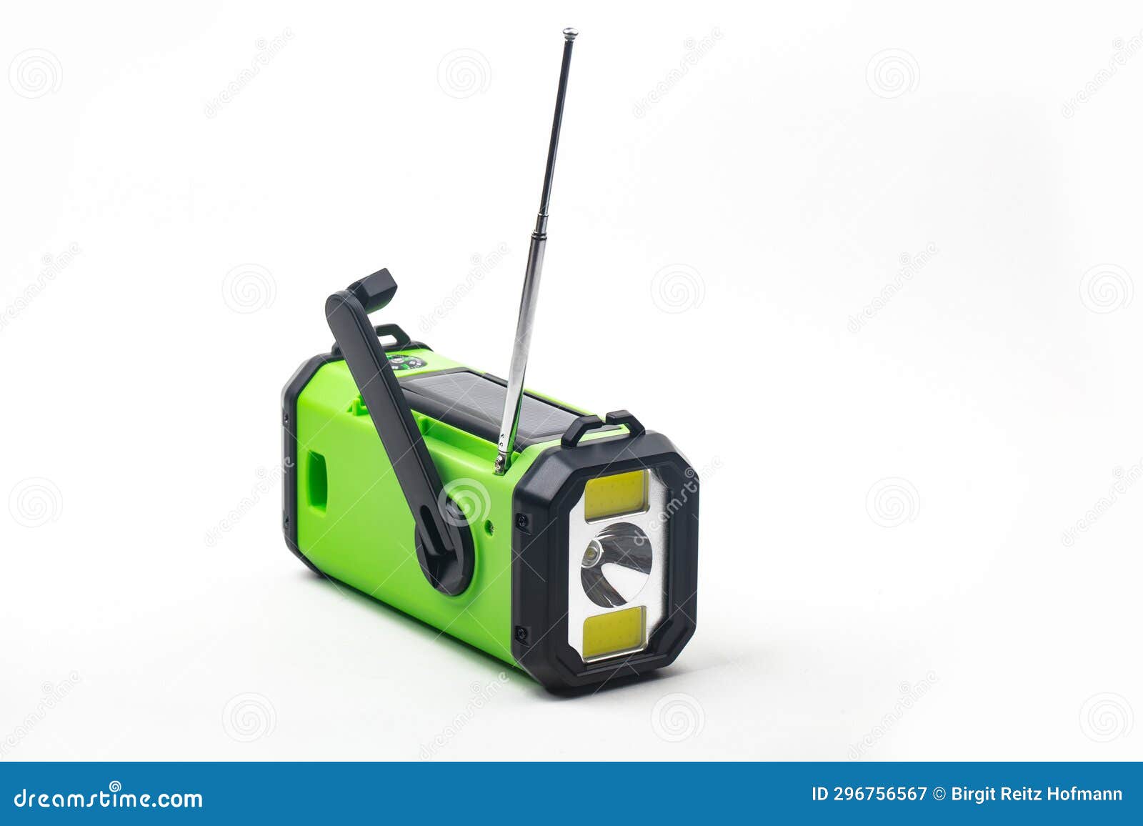 Hand crank weather radio stock image. Image of torch 296756567