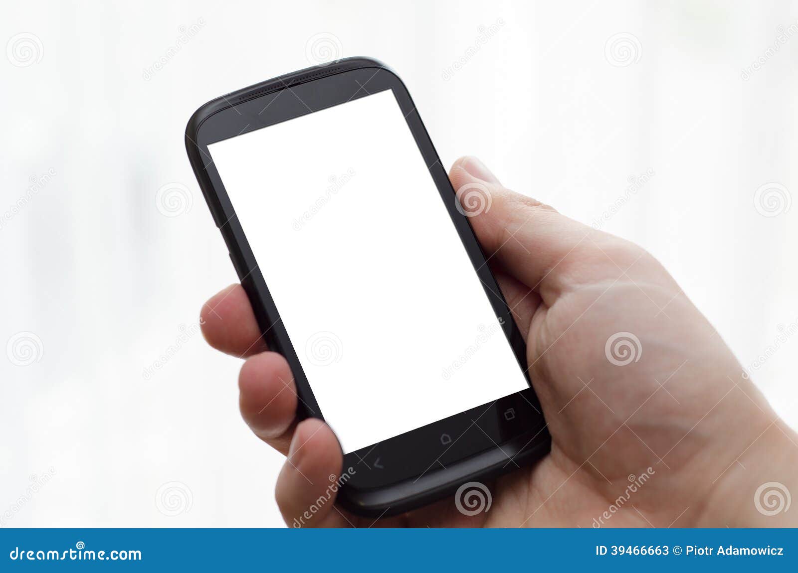 Hand Die Handy Halt Stockbild Bild Von Handy Halt