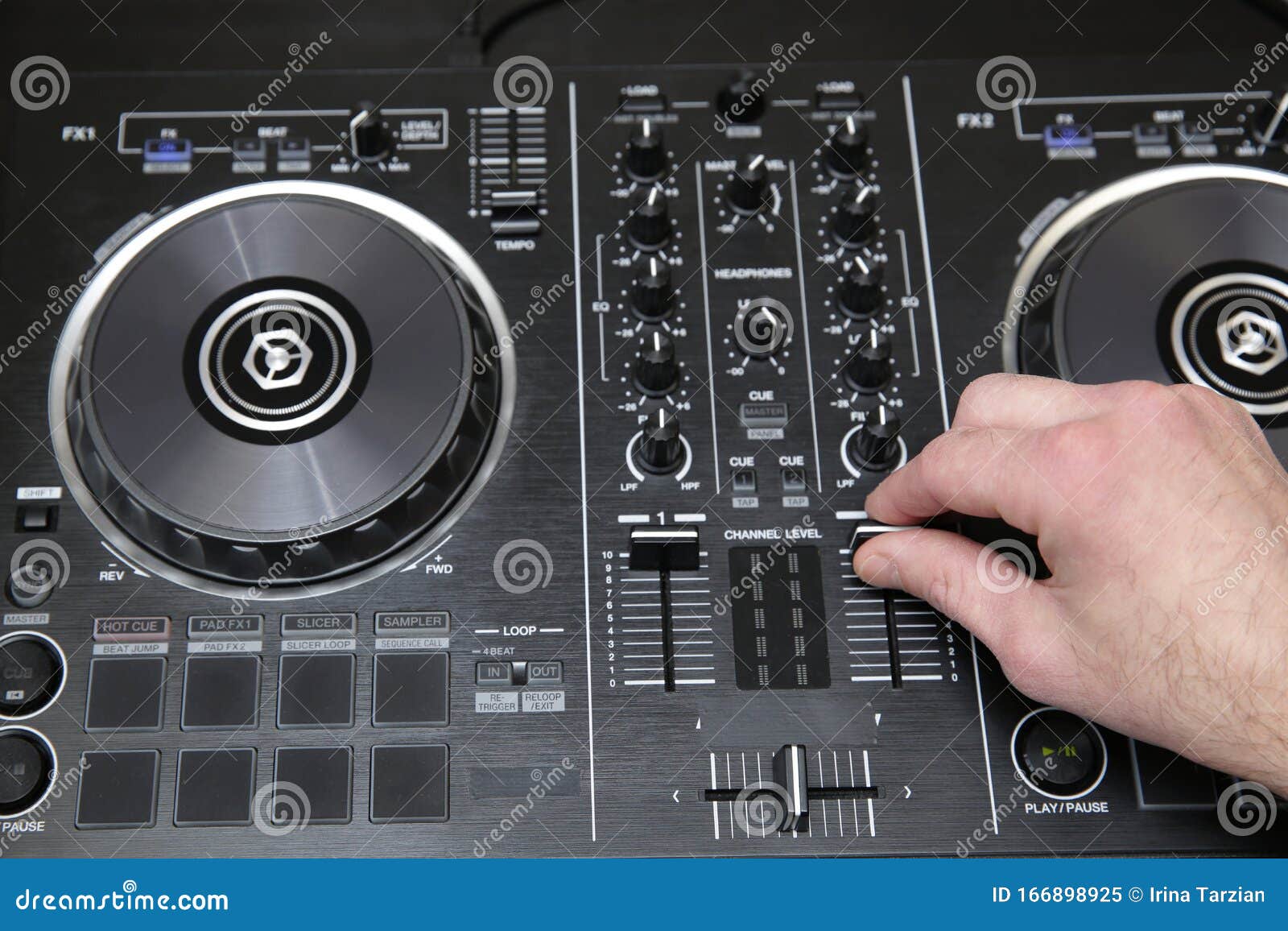 Hand of Dj in Action. Music Background, Banner. Modern Technologies Stock  Image - Image of hands, enter: 166898925