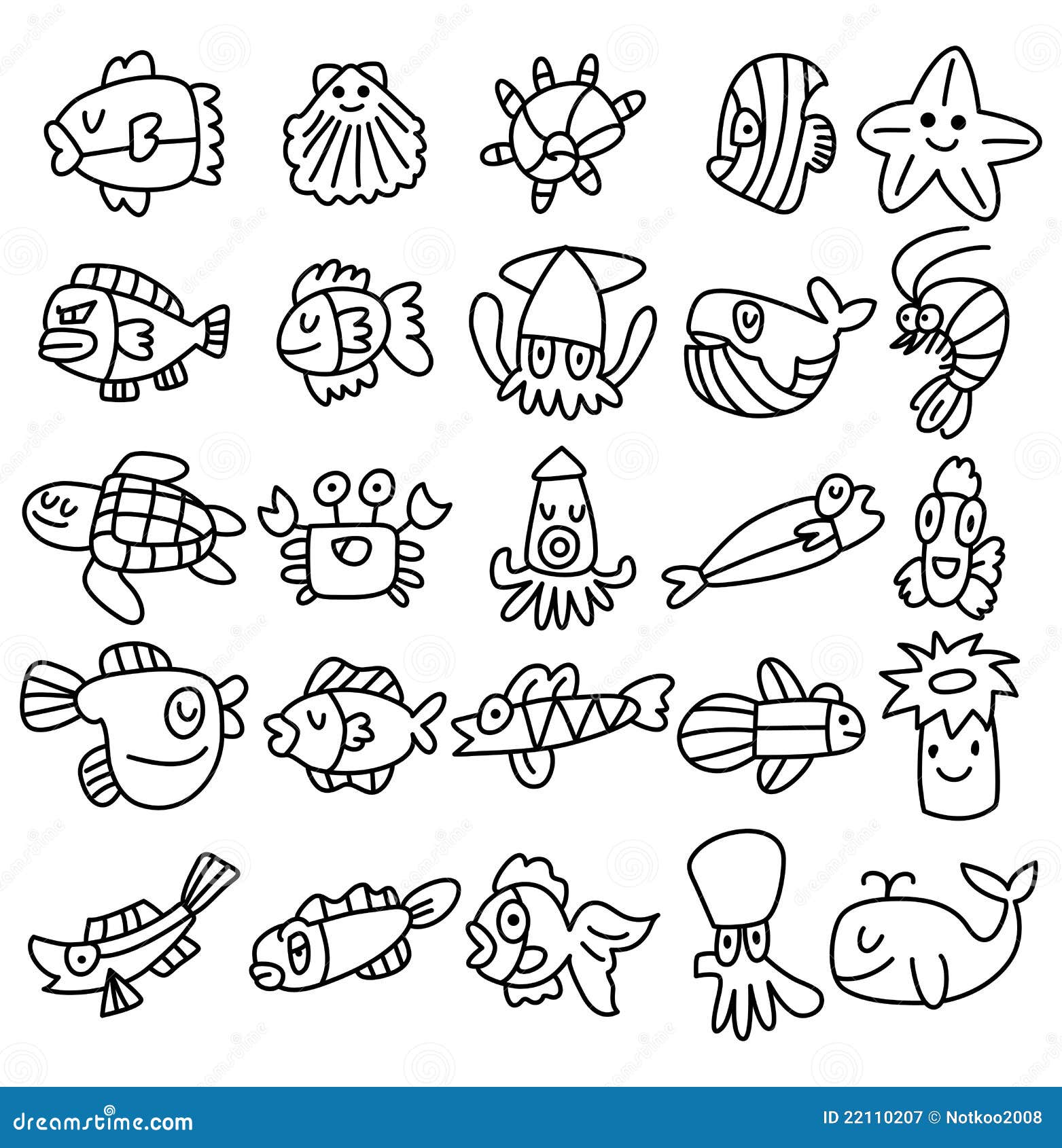 Hand Draw Aquarium Fish Icons Set Stock Vector - Illustration of jellyfish, draw: 22110207 Hand Draw Aquarium Fish Icons Set Stock Vector - Illustration of jellyfish, draw: 22110207