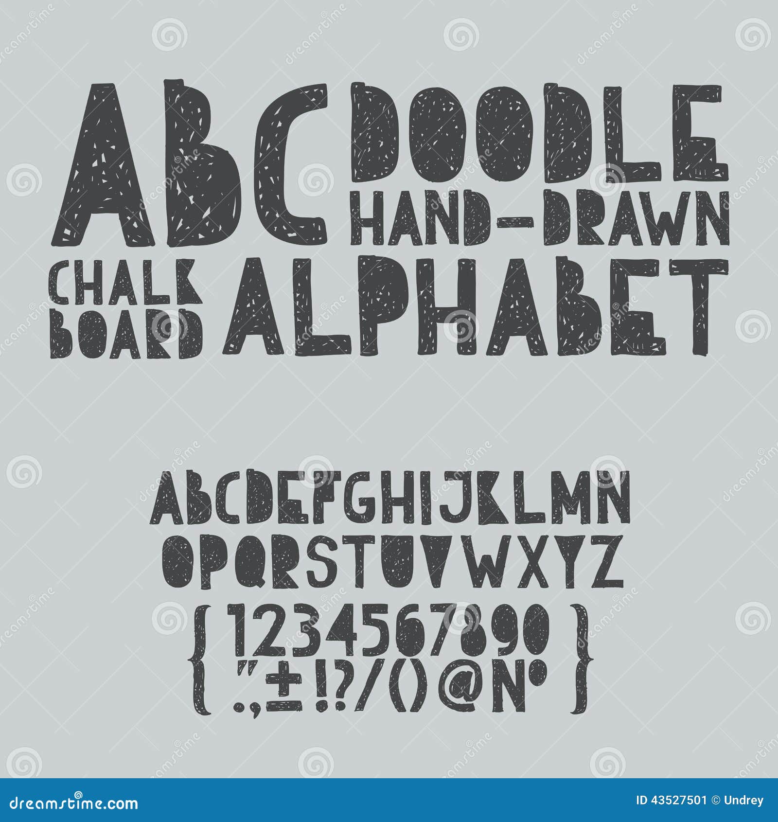 Alphabet Grunge Line Pencil Drawing Decorative Font Hipsters Abc