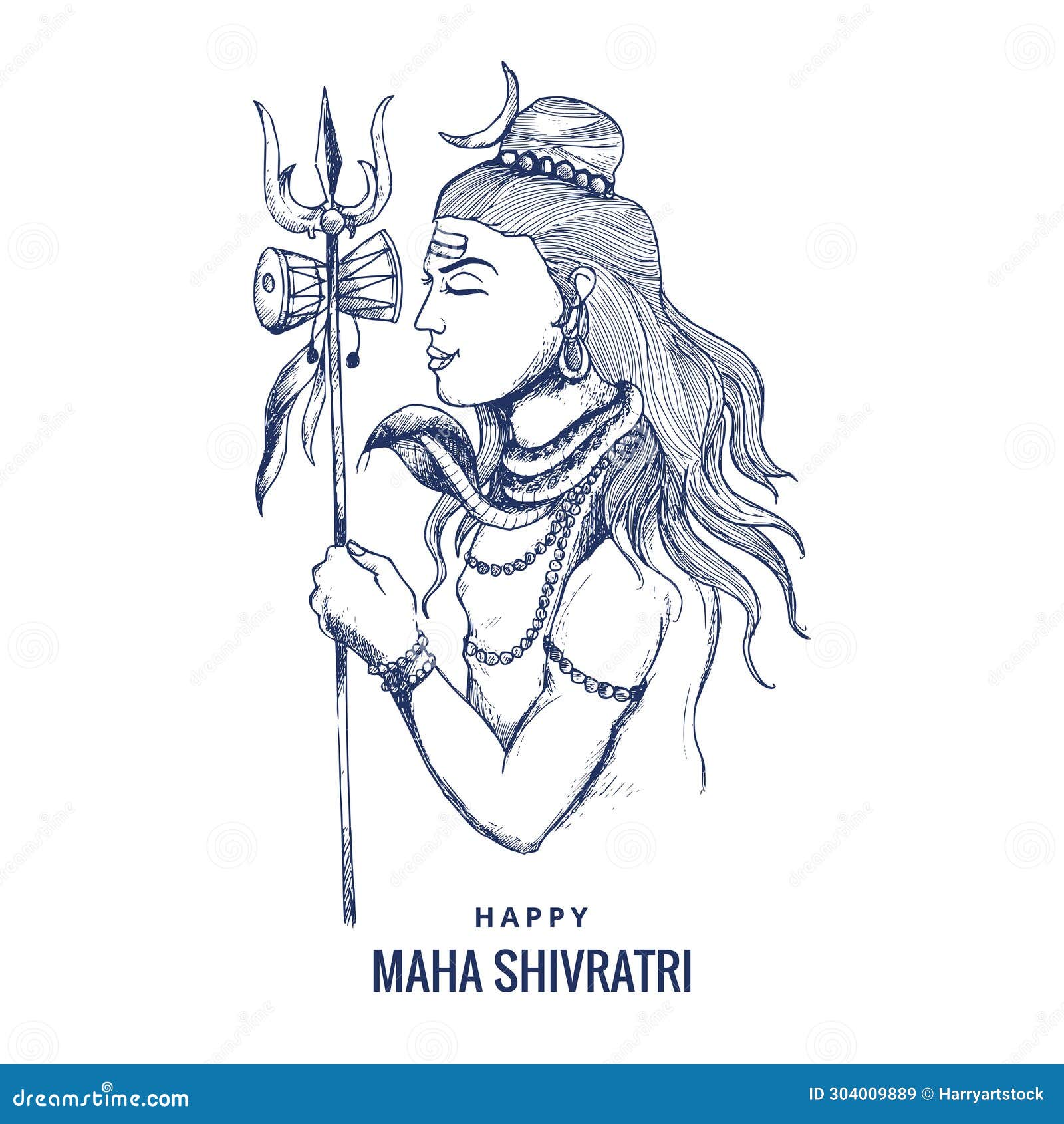 Free Vector | Mahadev shivratri festival greeting card design | Shiva,  Vector free, Card design