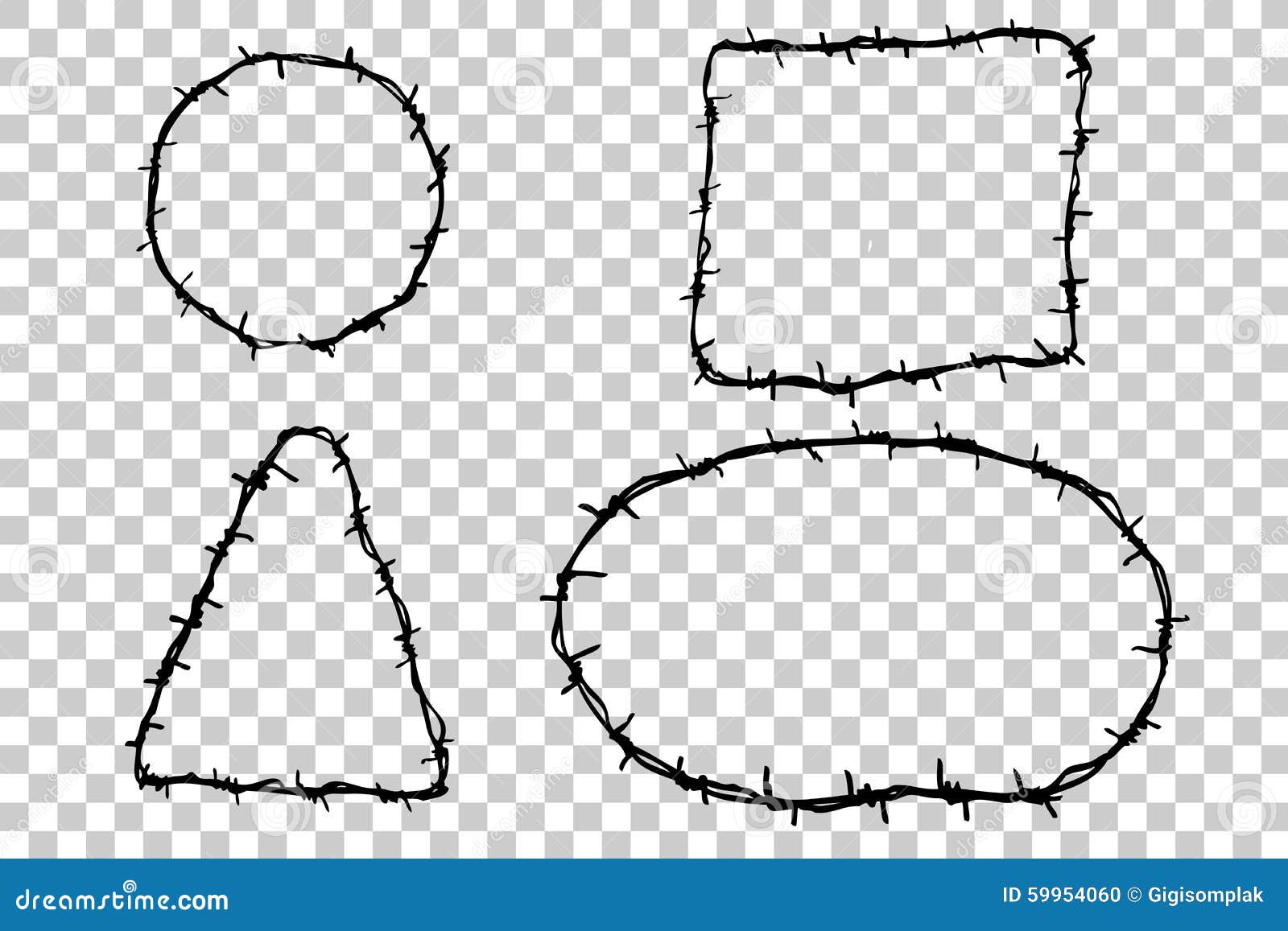 Barbed Wire Border Barbed Wire Border