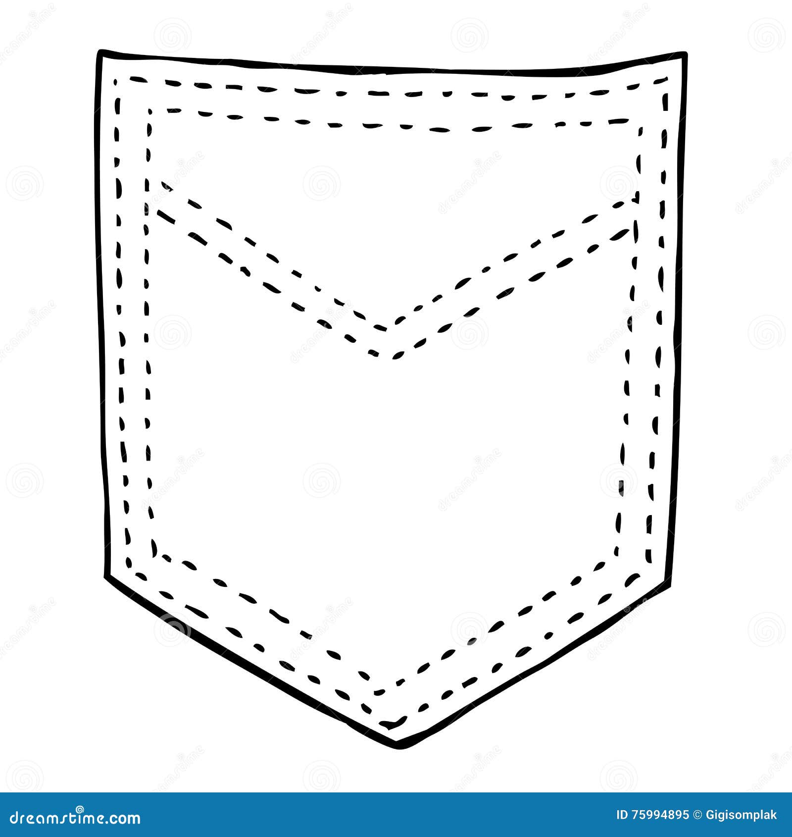 Technical Drawing Of Children's Fashion. Jeans Pants With Pockets For Kids.  Front And Back Views Royalty Free SVG, Cliparts, Vectors, and Stock  Illustration. Image 124153064.