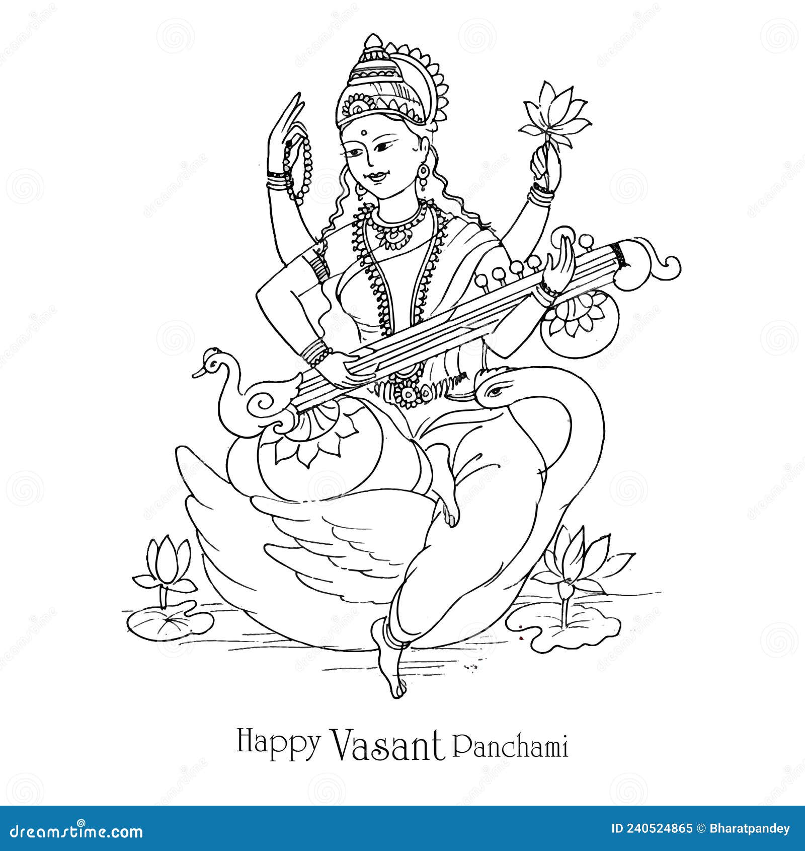 Saraswati art Cut Out Stock Images & Pictures - Alamy
