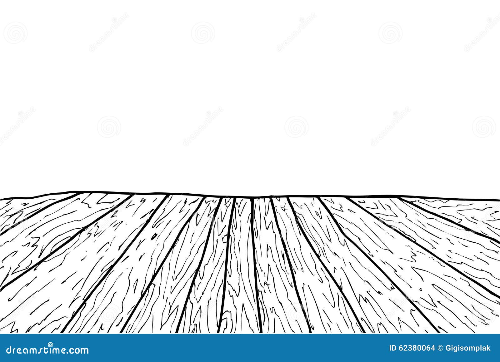 Hand Draw Sketch Of Wooden Floor Stock Vector Illustration of design, cracks 62380064