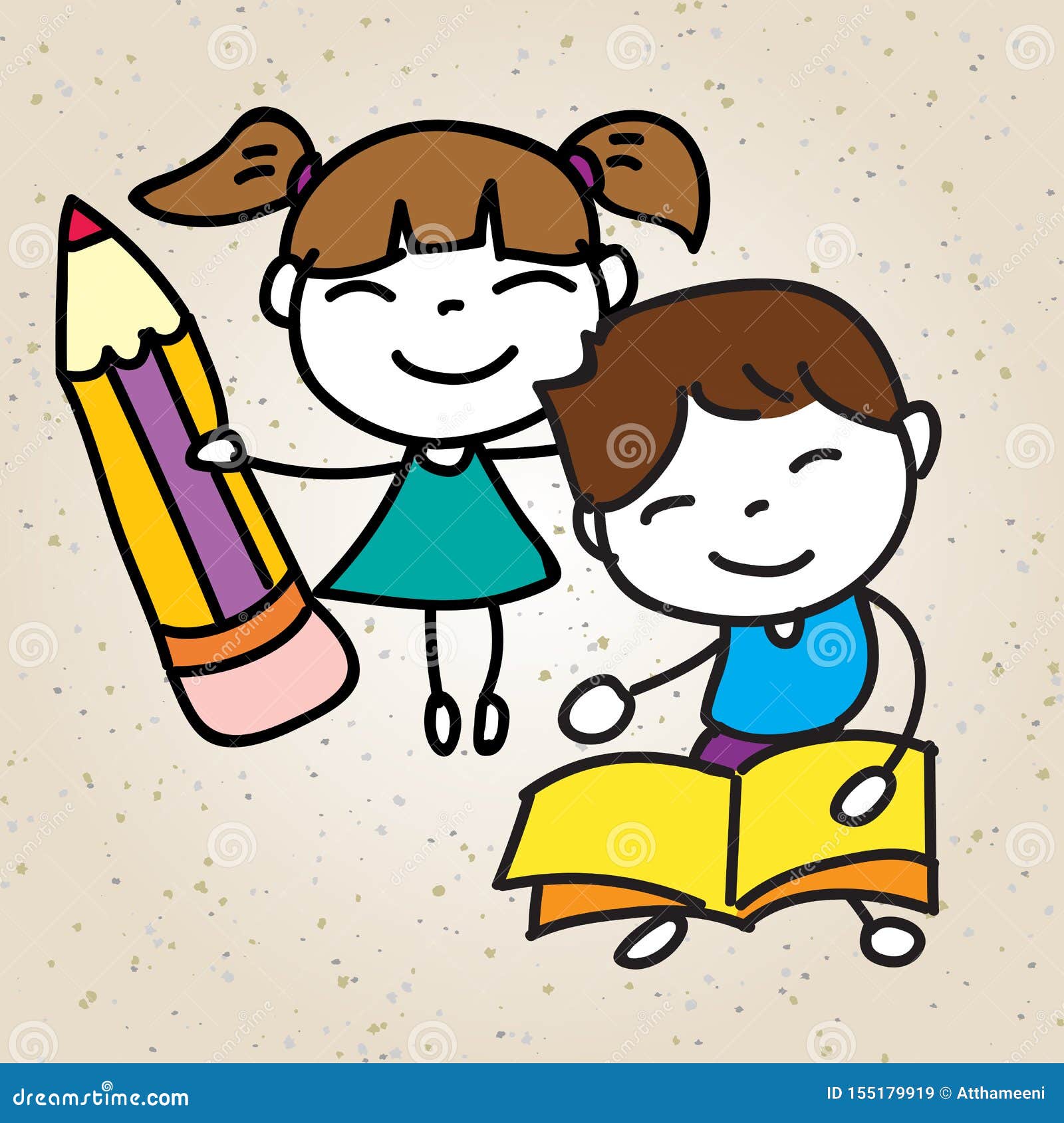 Hand Drawing Cartoon Character Education Back To School Happy Kid Background Stock Illustration - Illustration of girl, banner: 155179919 Hand Drawing Cartoon Character Education Back To School Happy Kid Background Stock Illustration - Illustration of girl, banner: 155179919