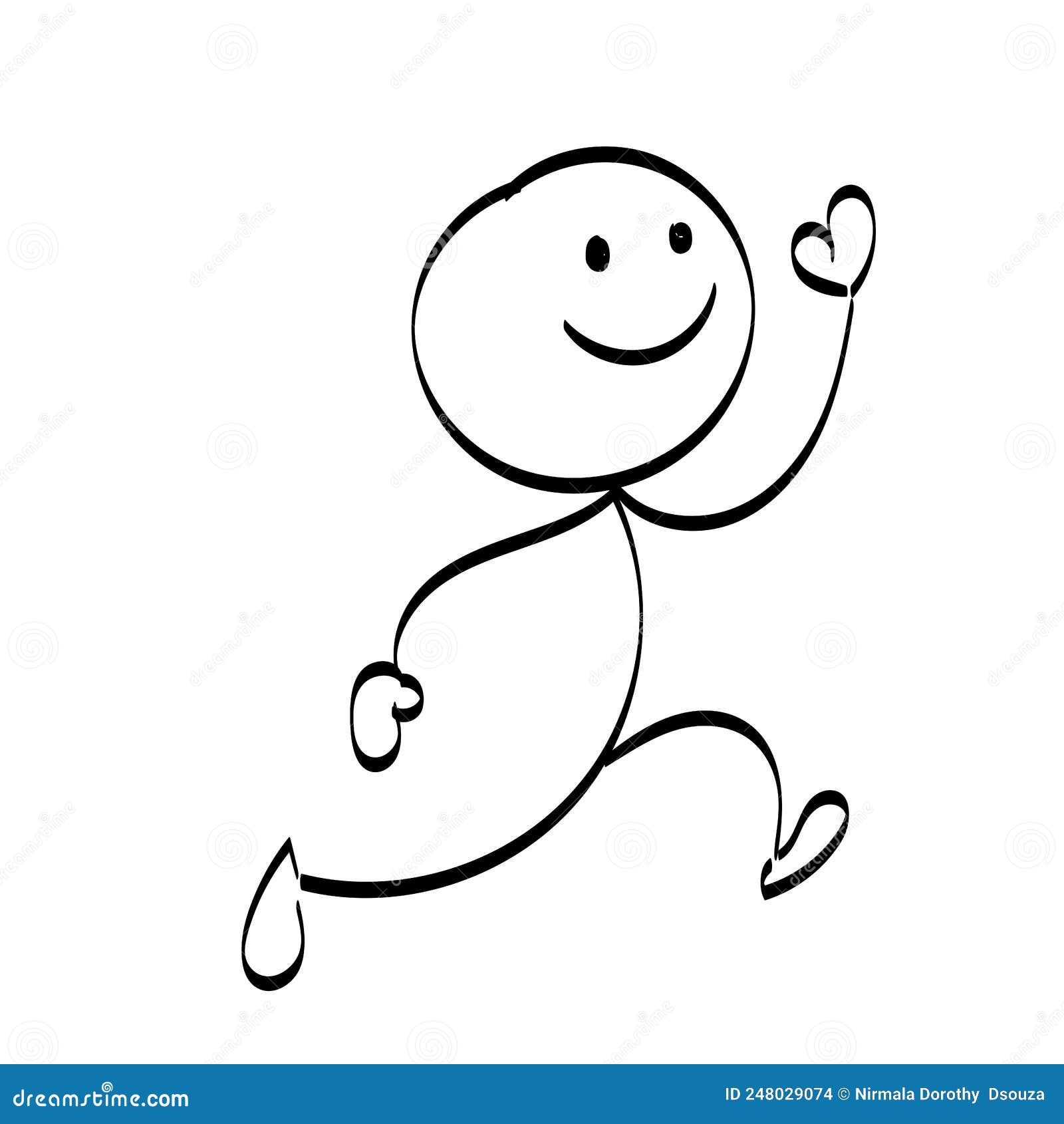 Hand drawing funny Stickman design for print or use as poster, card, flyer  or T Shirt Stock Vector Image & Art - Alamy