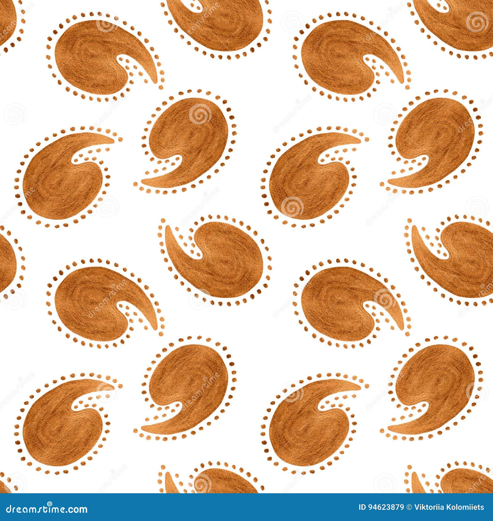 hand drawn abstract golden seamless pattern.comma .white  background