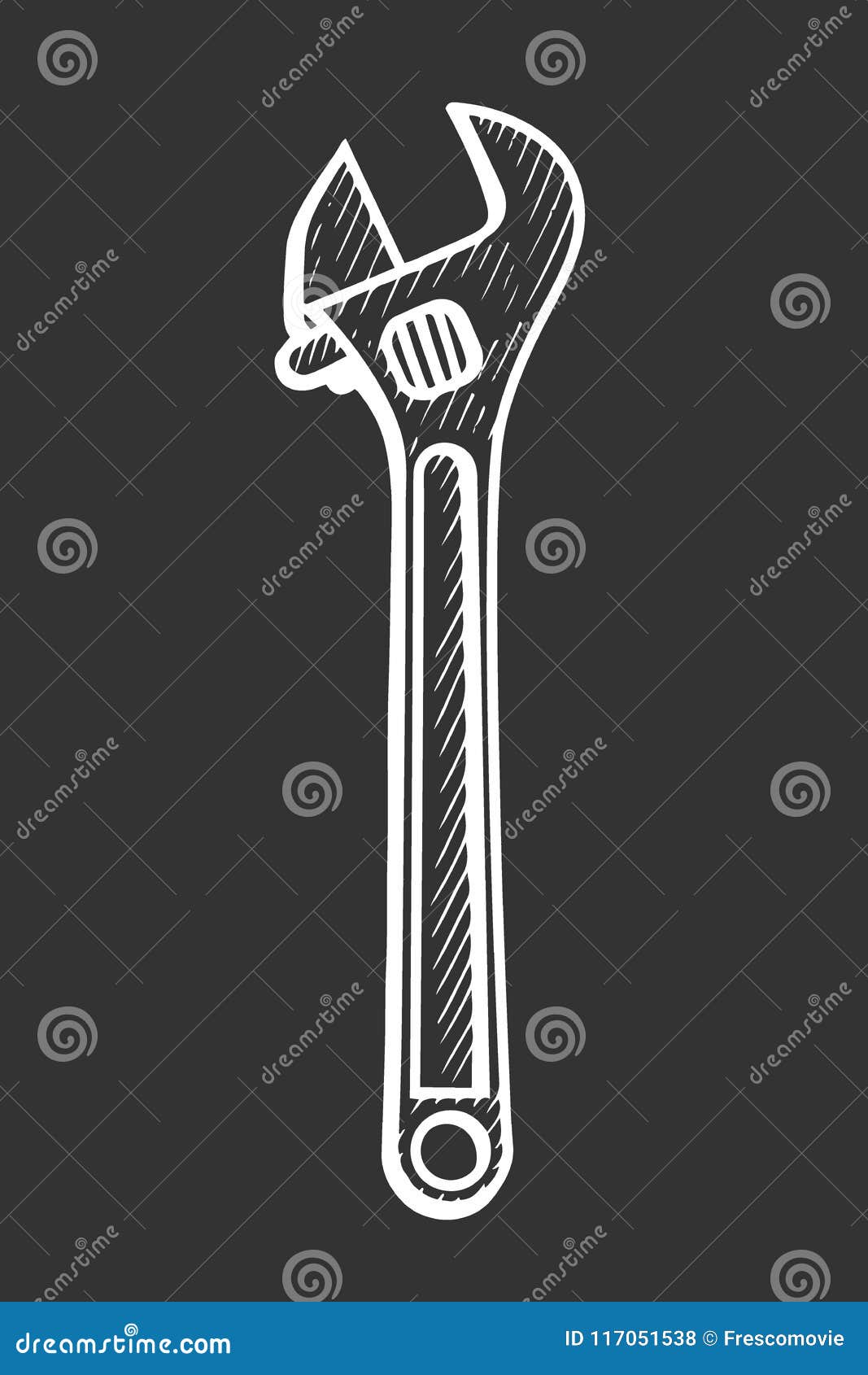 Adjustable Wrench Drawing HighRes Vector Graphic  Getty Images
