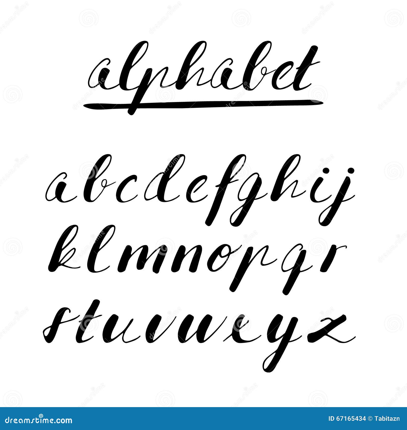 Hand Drawn Alphabet, Font, Isolated Letters Written with Marker or Ink ...