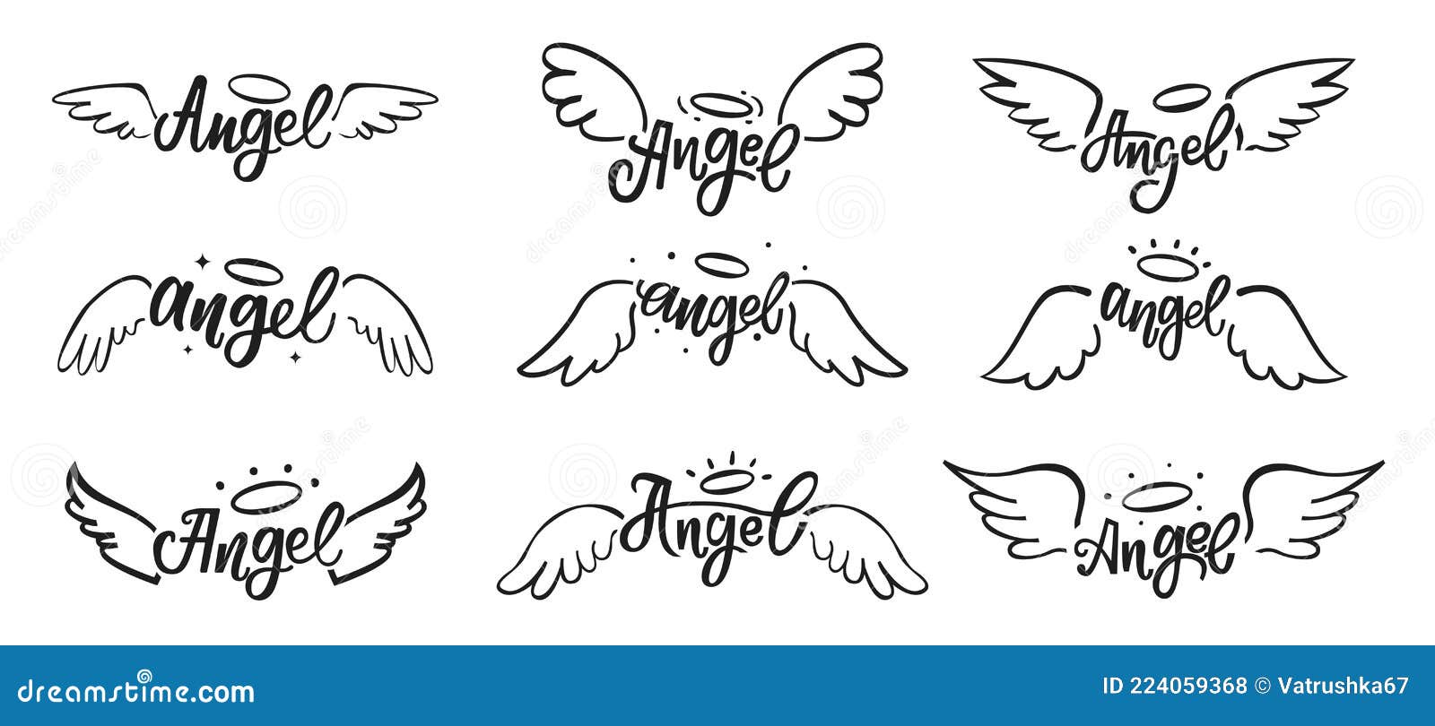 2 x Black Angel XL Tattoo - Flying Angel - Body Temporary Tattoo - TH567  (2) : Amazon.de: Beauty