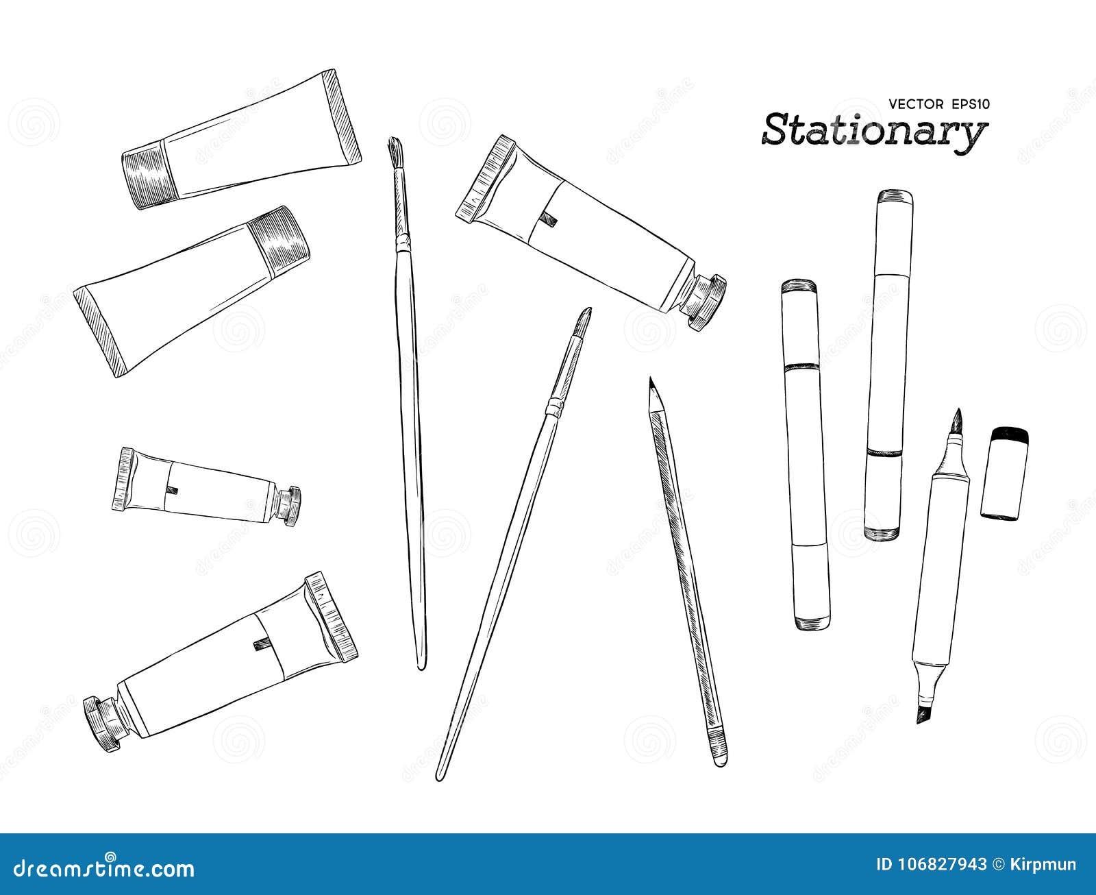 Art supplies for drawing. Stock Vector by ©m-ion 115189962