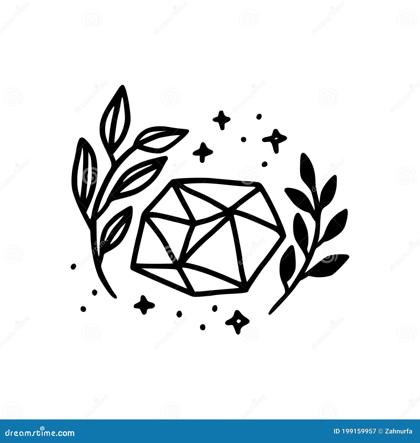 diamond star clipart black