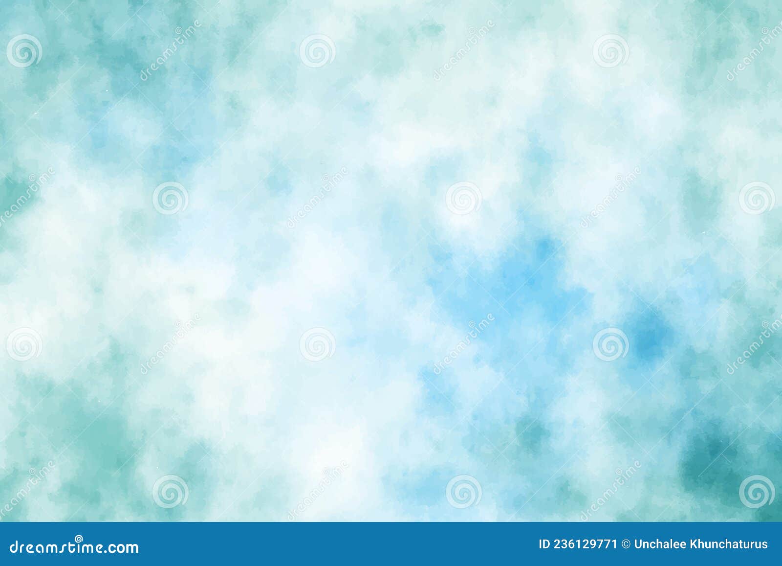 Blue Green Watercolor Grunge Brush Stroke Background Stock Vector ...