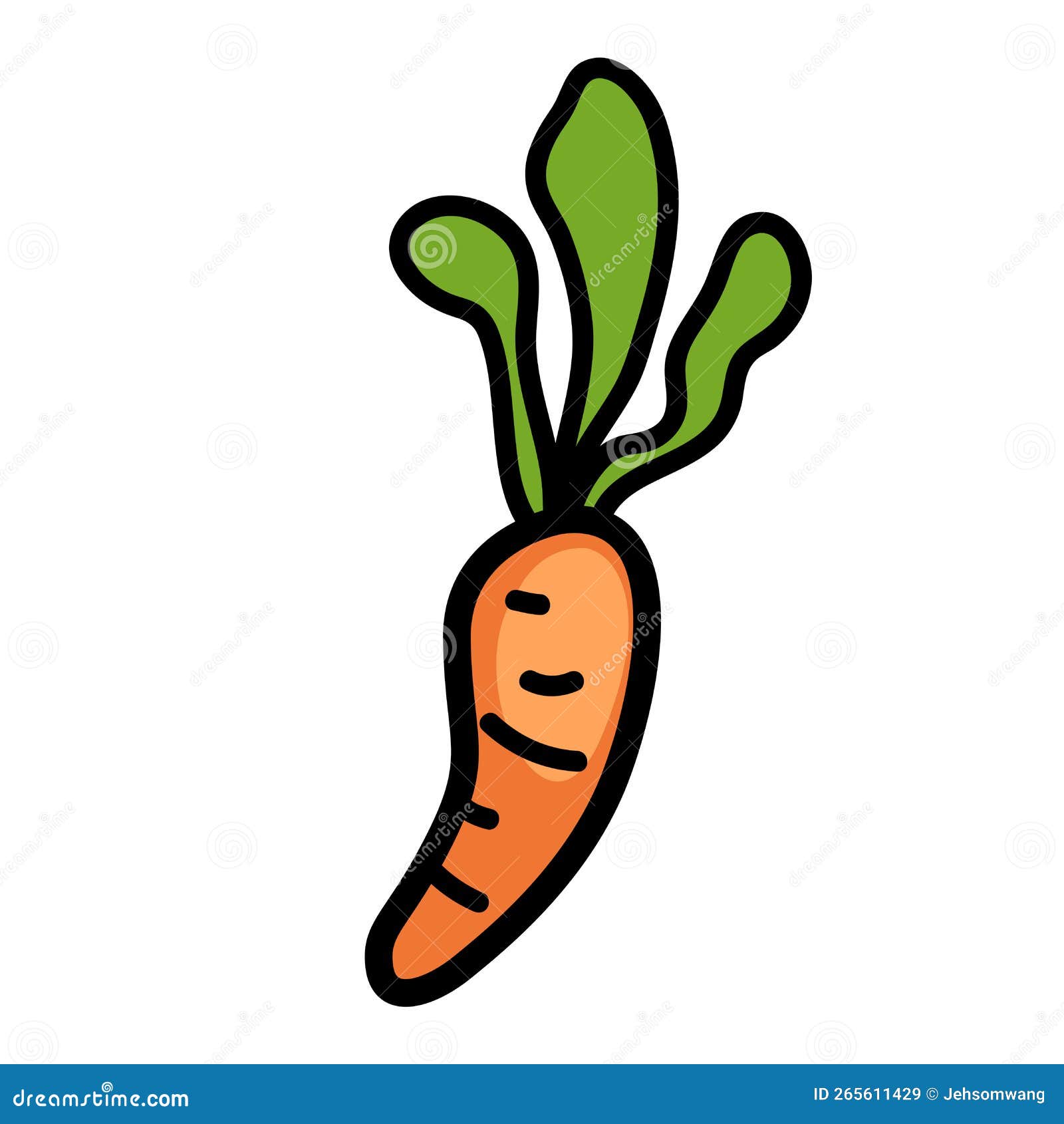 Hand Drawn Carrot Illustration Stock Vector Illustration of food